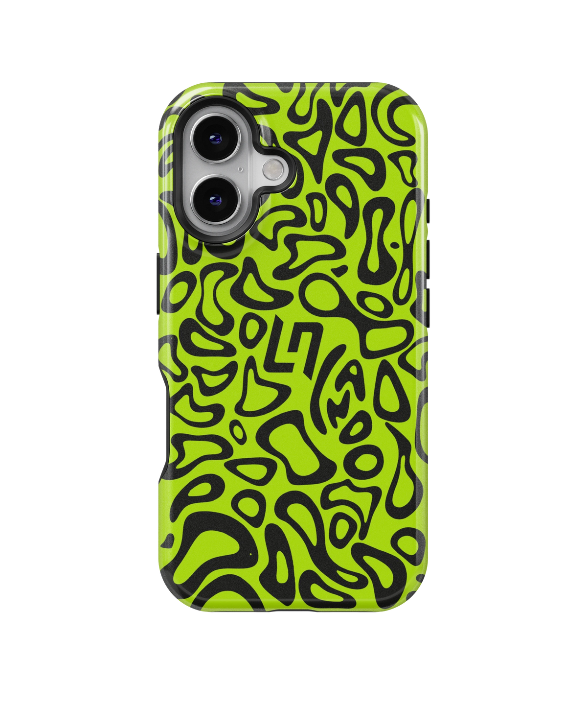 Coque iPhone – Design Fluorescent Noir