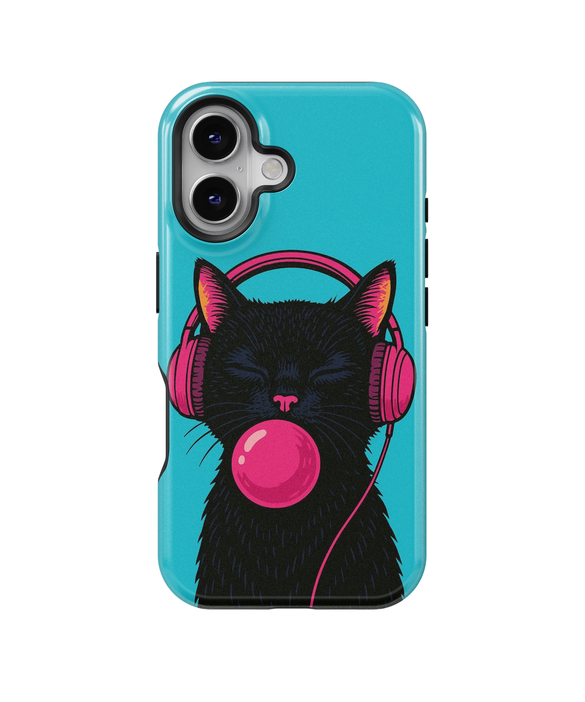 Coque iPhone – Music Cat Bubble