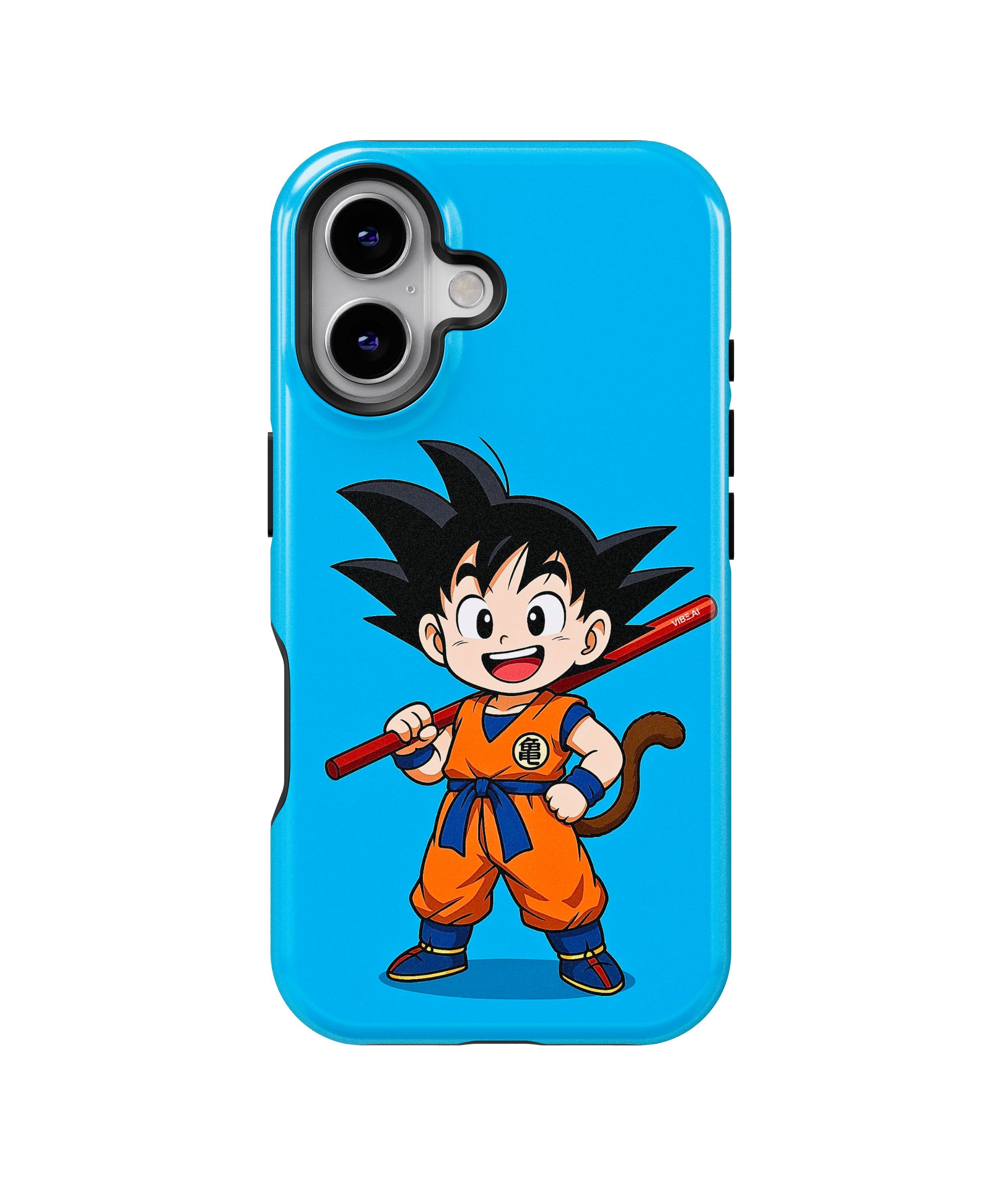 Coque iPhone Anime Goku Bleue