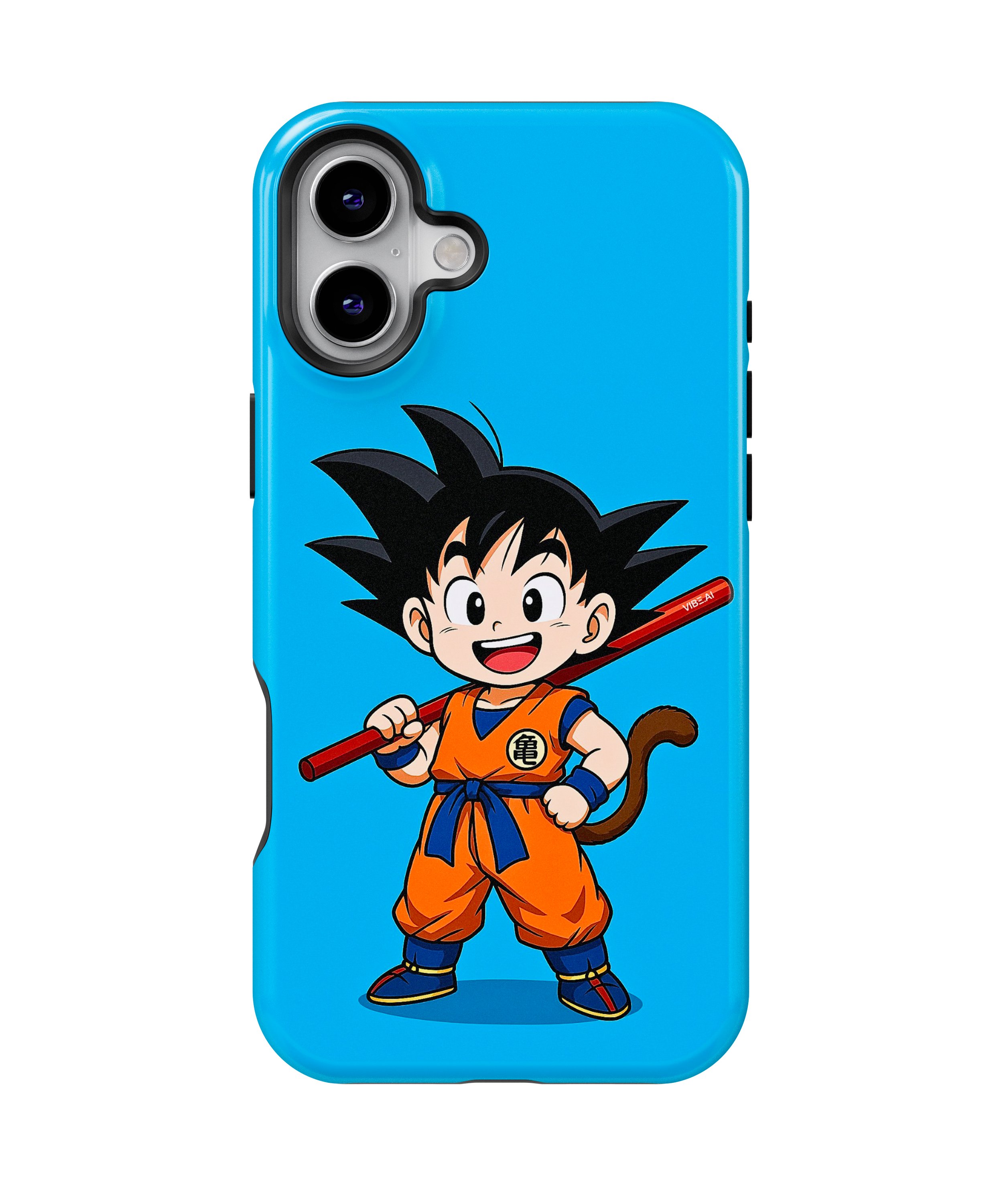 Coque iPhone Anime Goku Bleue