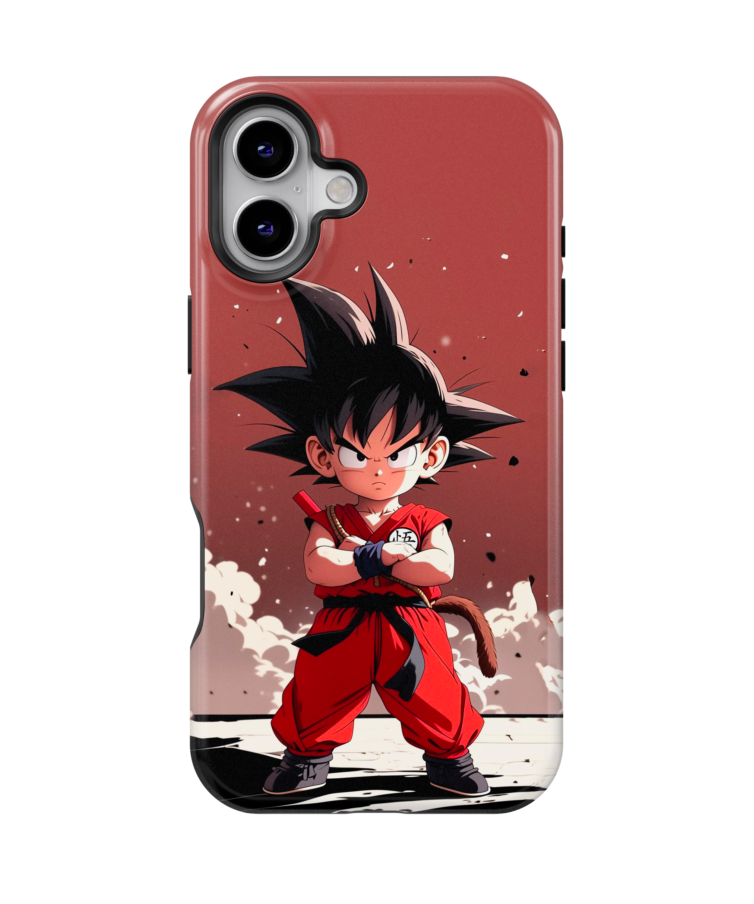 Coque iPhone Anime Goku maroon