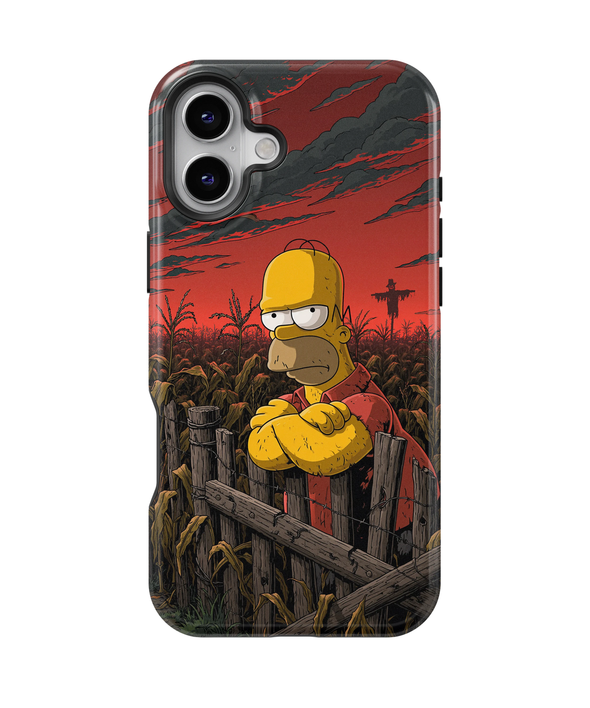 Coque iPhone Homer Simpson – Design Dark Red | Les Simpson