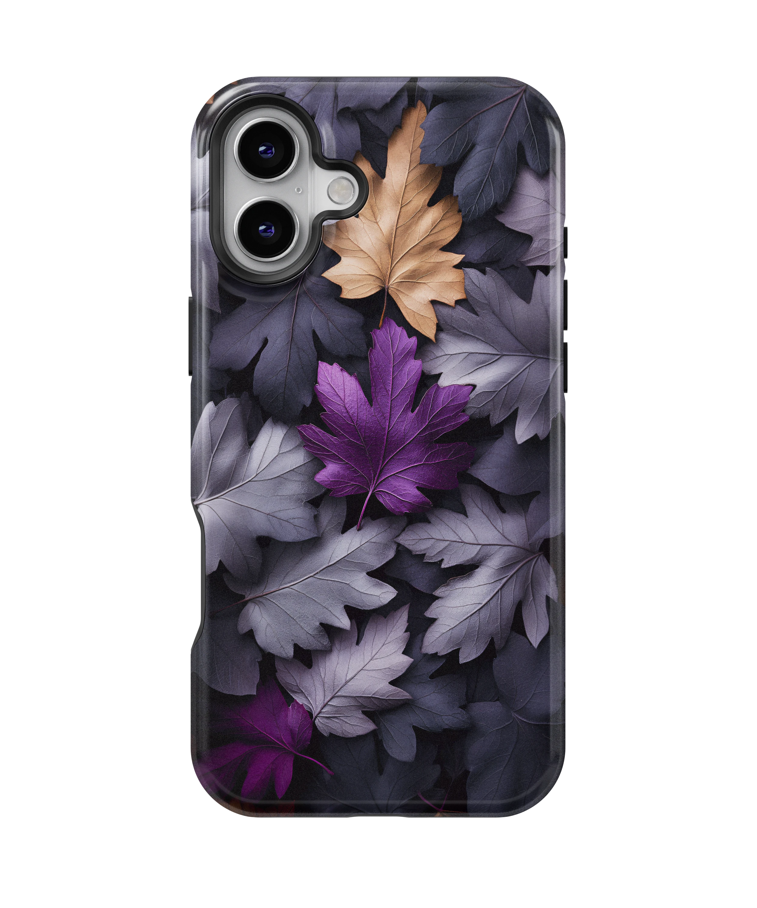 Coque iPhone Purple Autumn Leaves