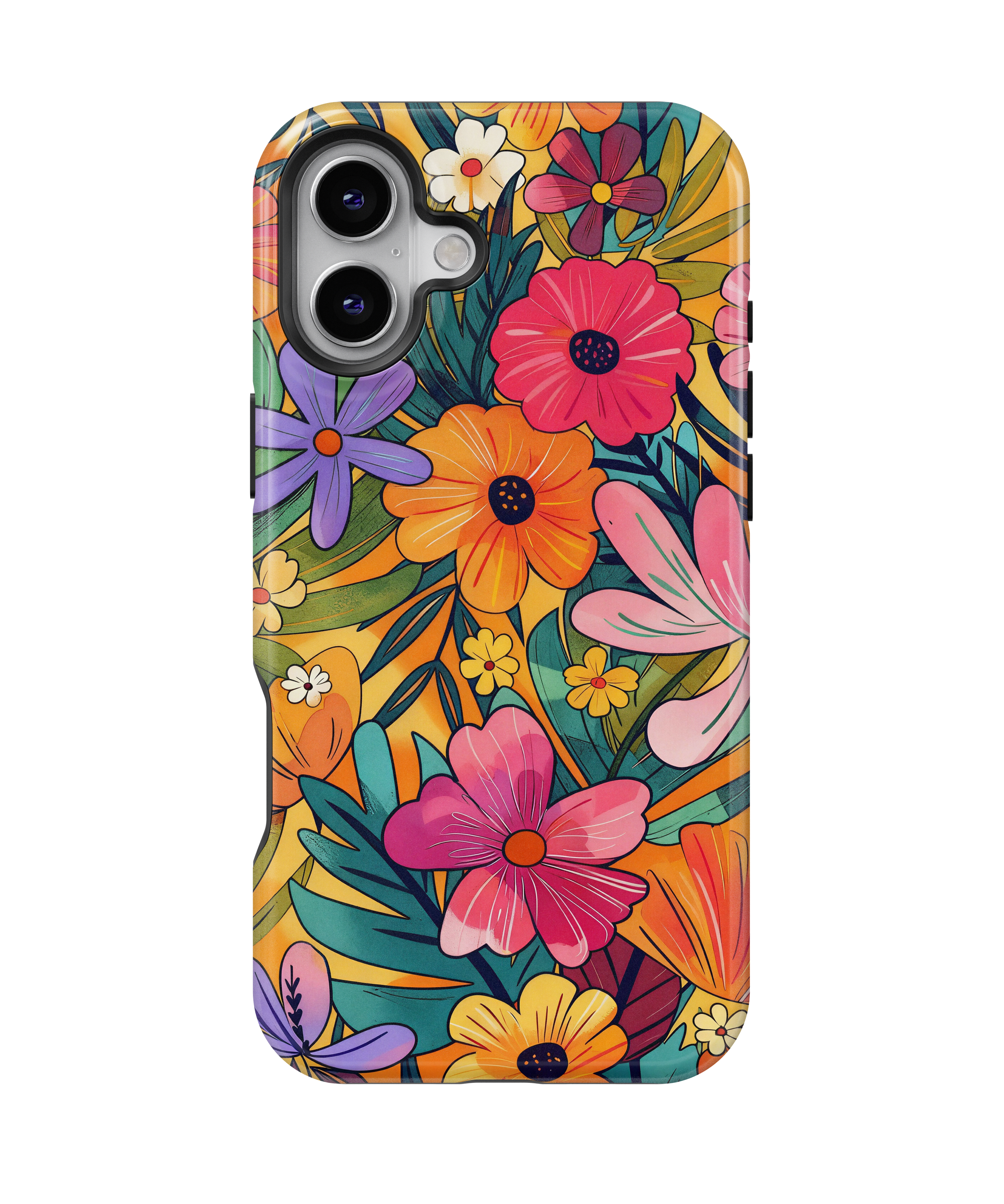 Coque iPhone – Design Floral Coloré