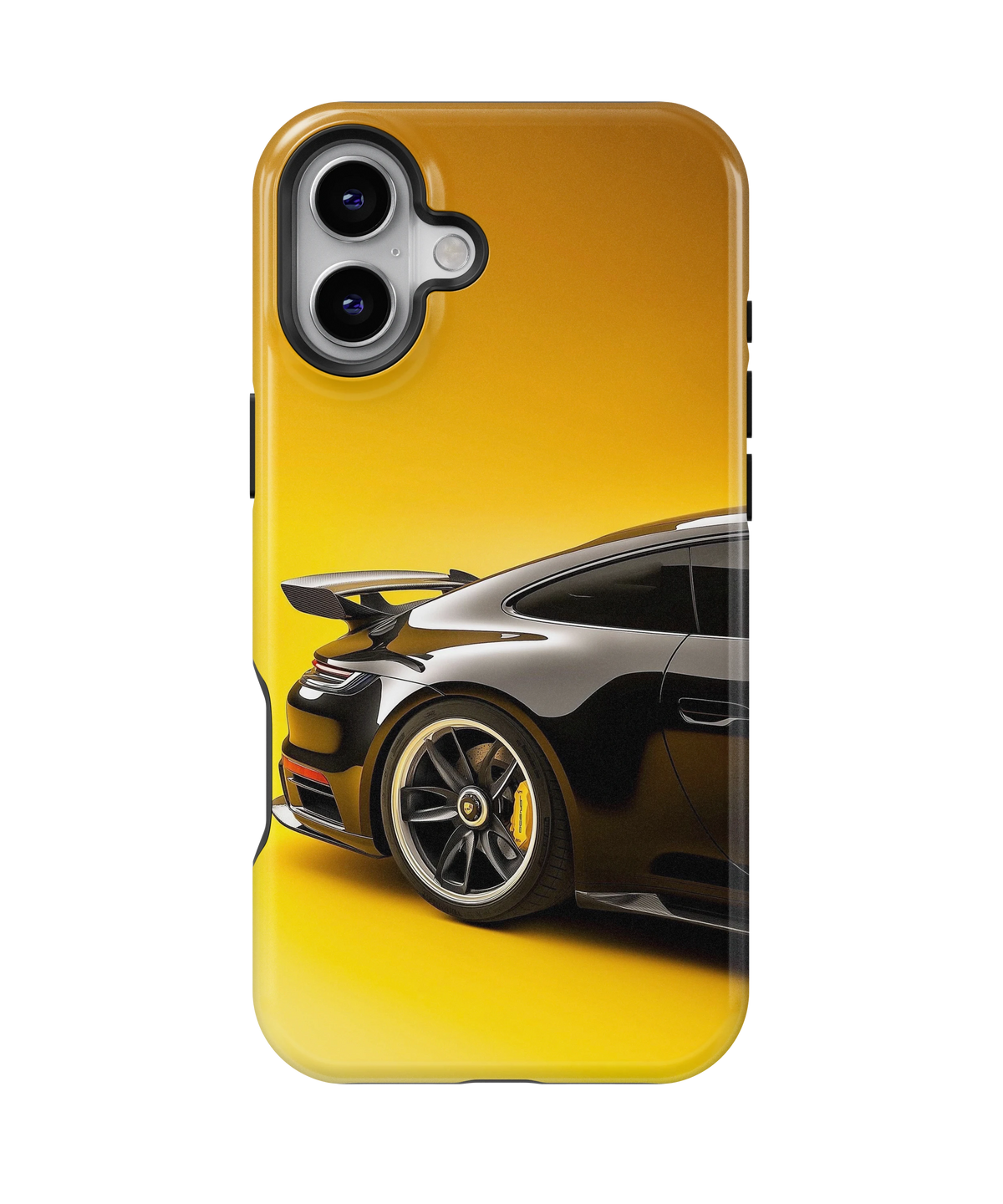 Coque iPhone – Porsche 911 Black & Yellow