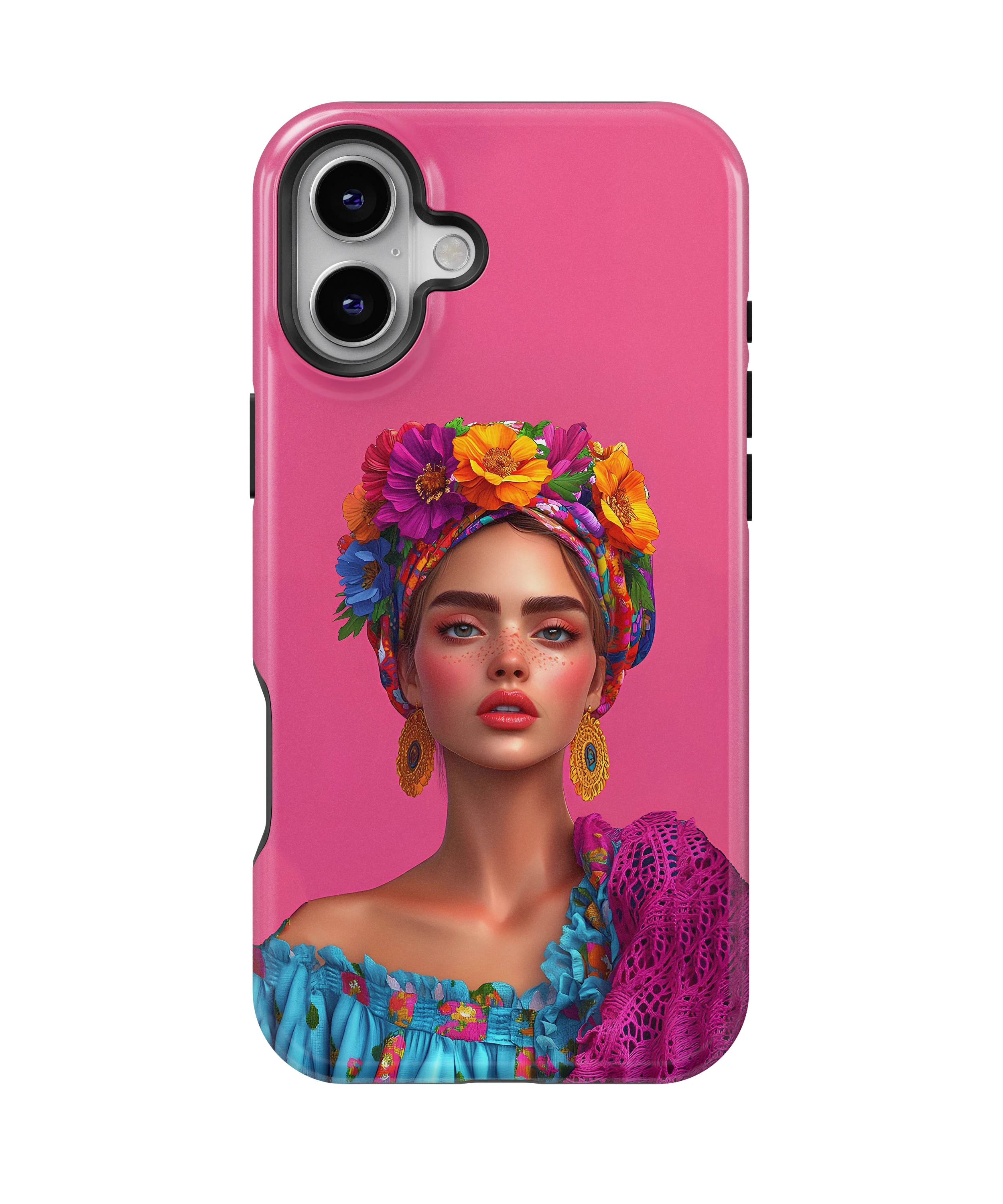 Coque iPhone – Design Femme Fleurie Colorée