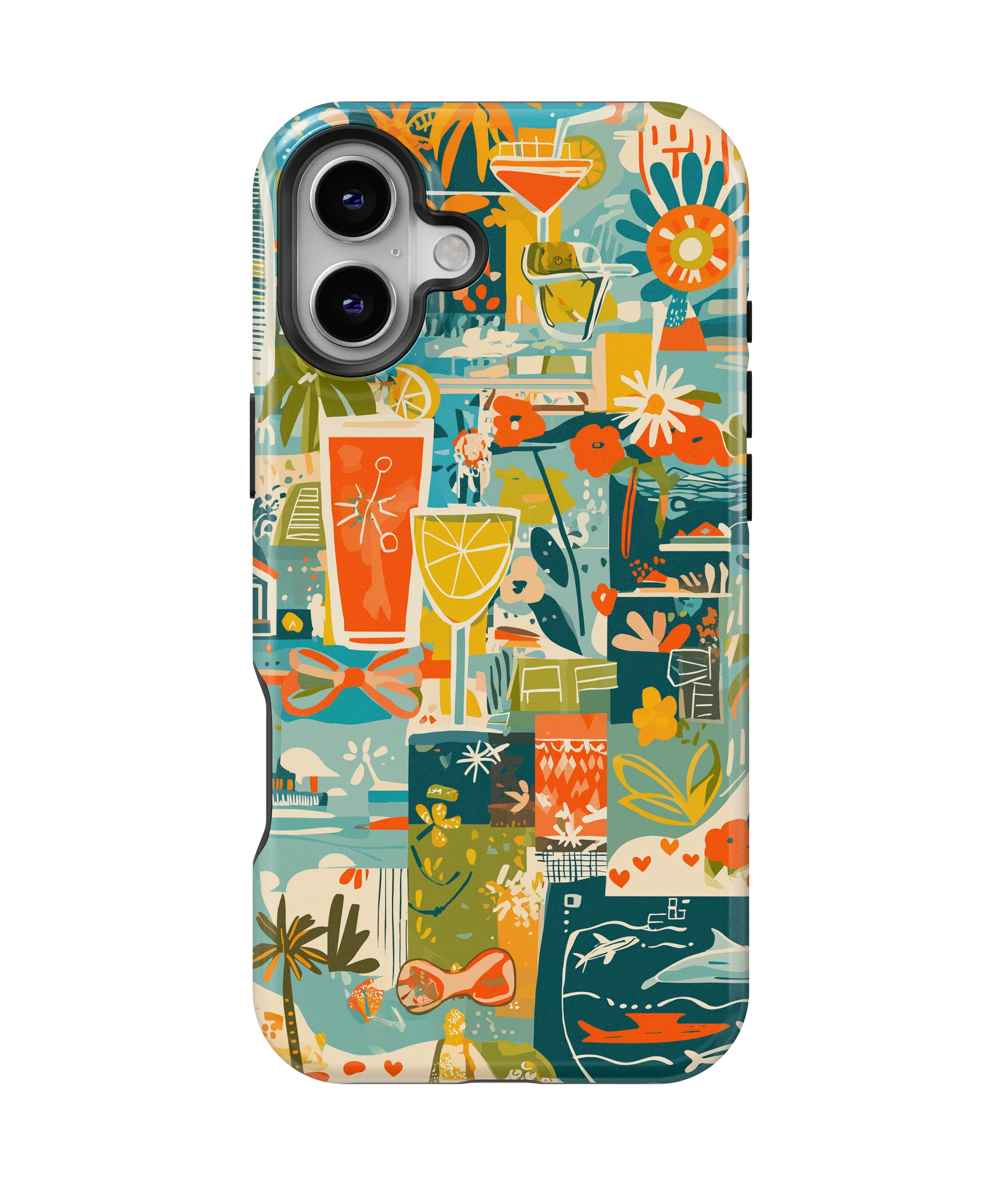 Coque iPhone – Design Summer Coloré & Lifestyle Tropical