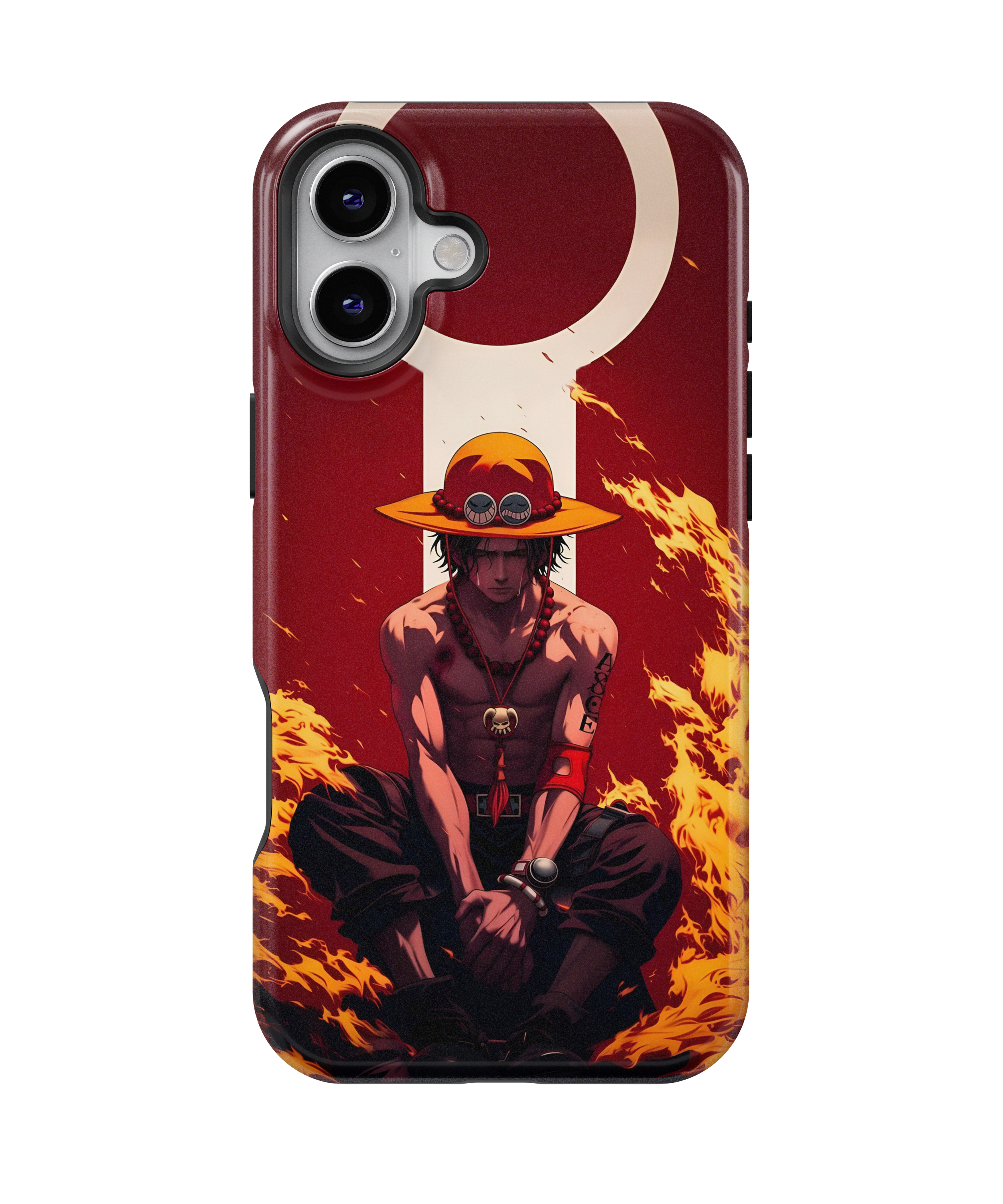 Coque iPhone Portgas D. Ace – Design Flamme Rouge | One Piece