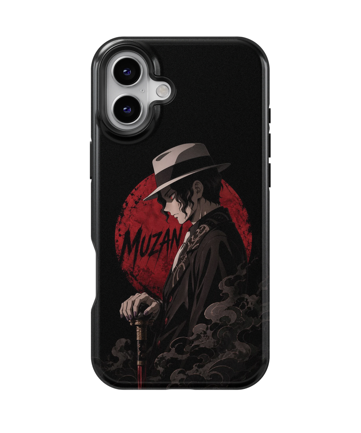 Coque iPhone – Muzan Kibutsuji Red Moon | Demon Slayer