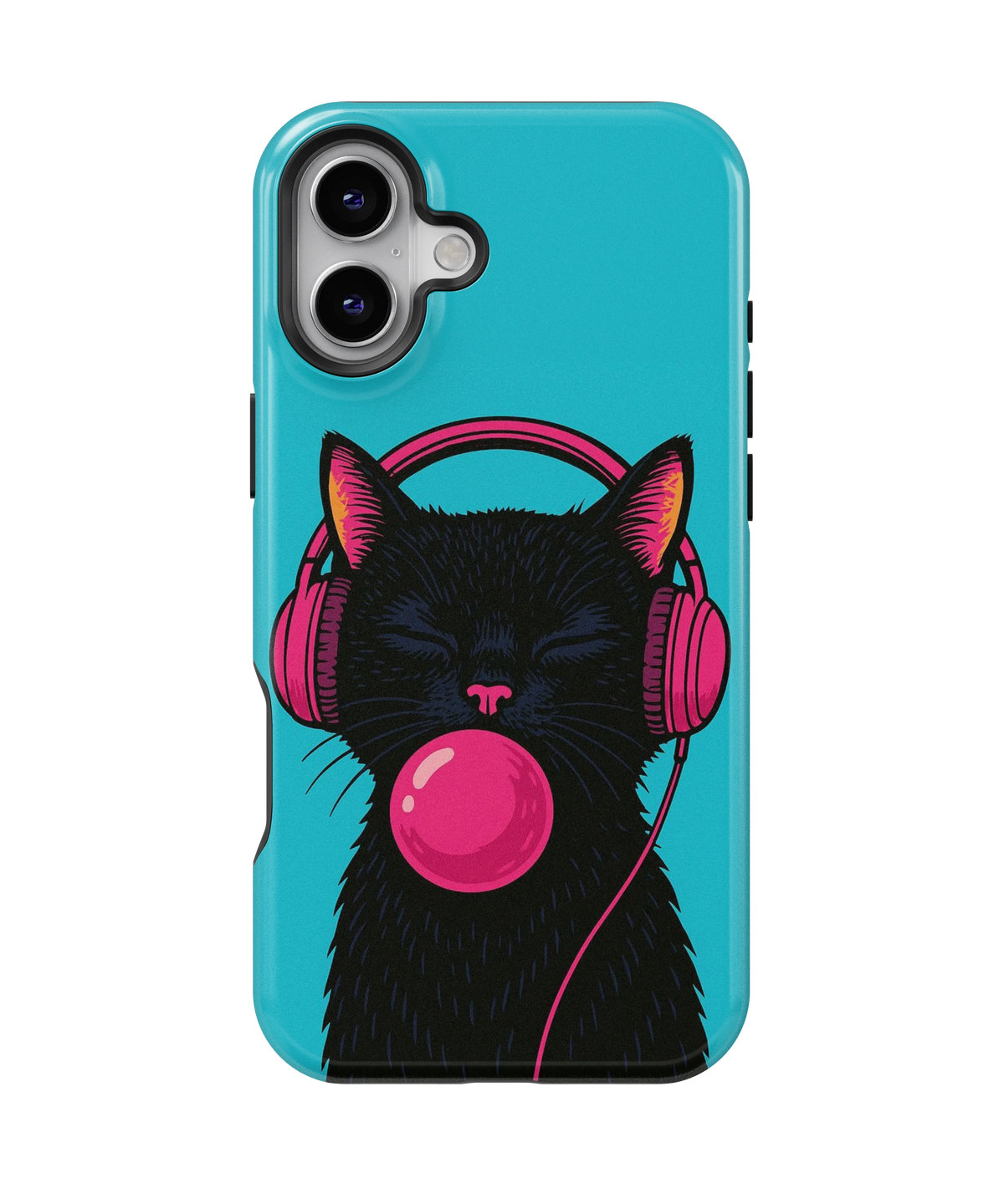 Coque iPhone – Music Cat Bubble