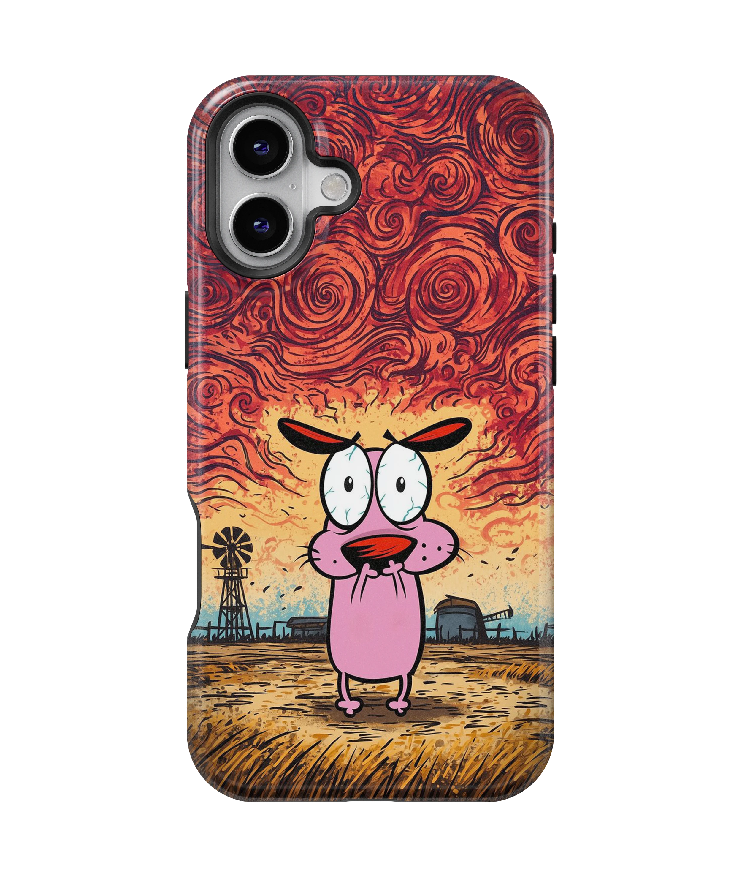 Coque iPhone – Design Courage le Chien