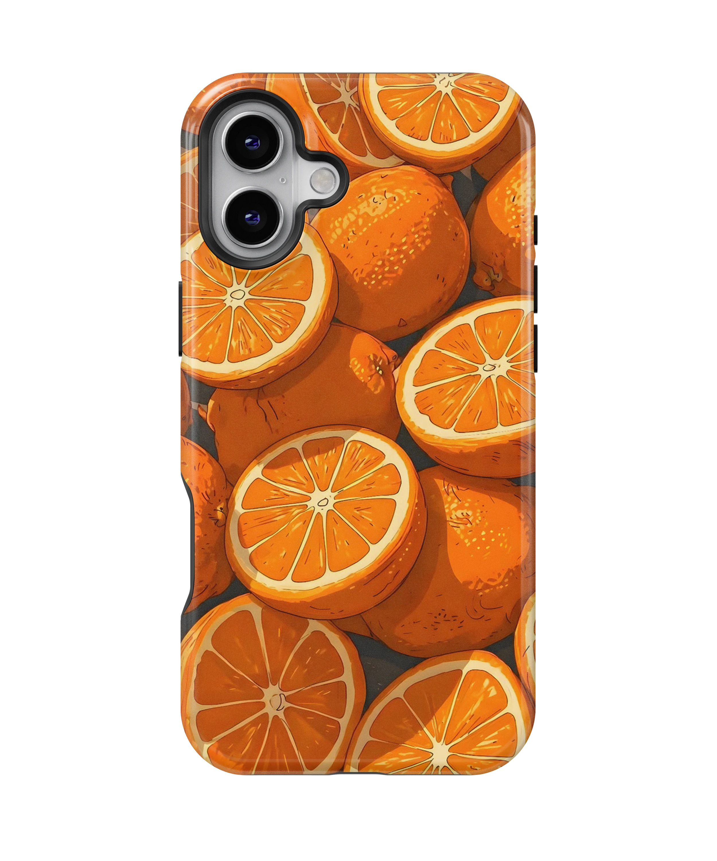 Coque iPhone Motif Oranges Fraîches
