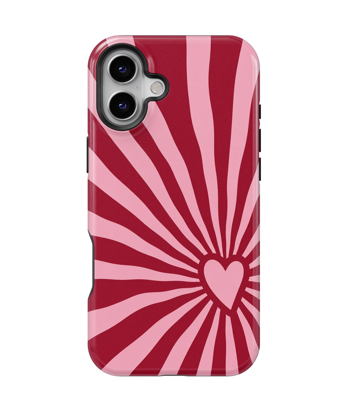 Coque iPhone – Design Cœur Pop Rose