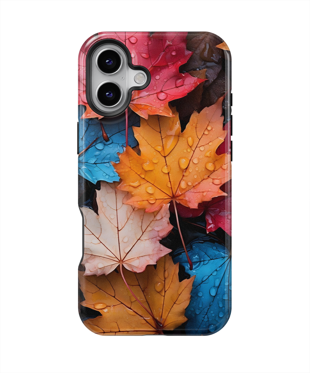 Coque iPhone – Design Feuilles Automne Colorées