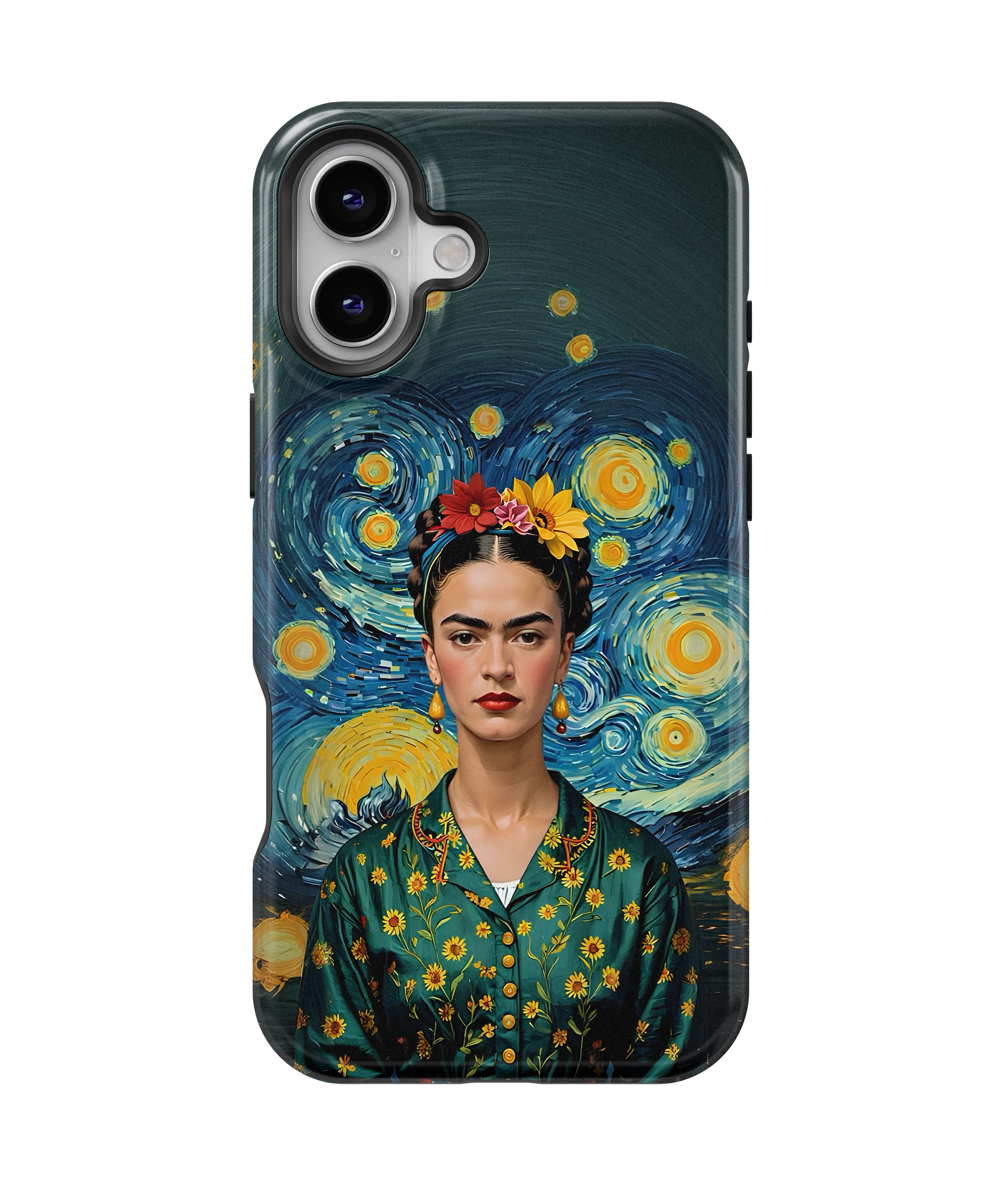 Coque iPhone – Portrait Artistique Inspiré de Frida Kahlo