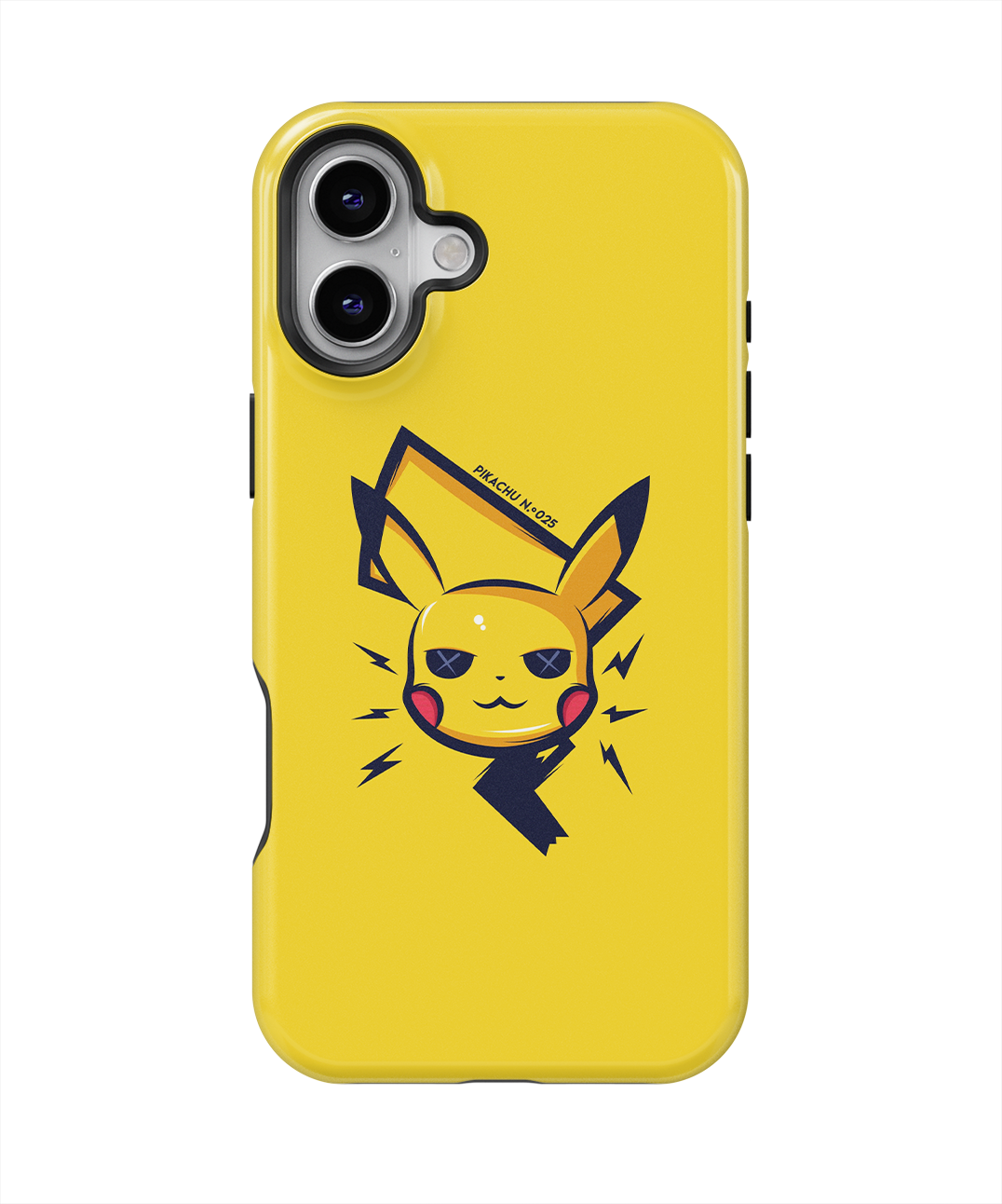 Coque iPhone – Pikachu Minimaliste & Électrique