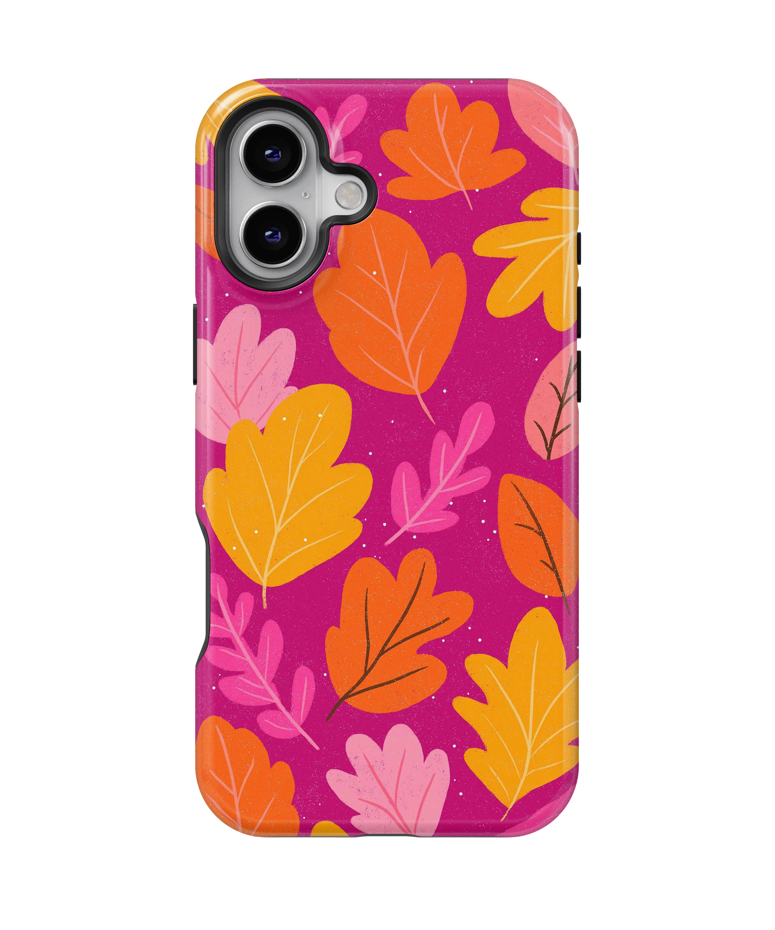 Coque iPhone – Design Feuilles Colorées