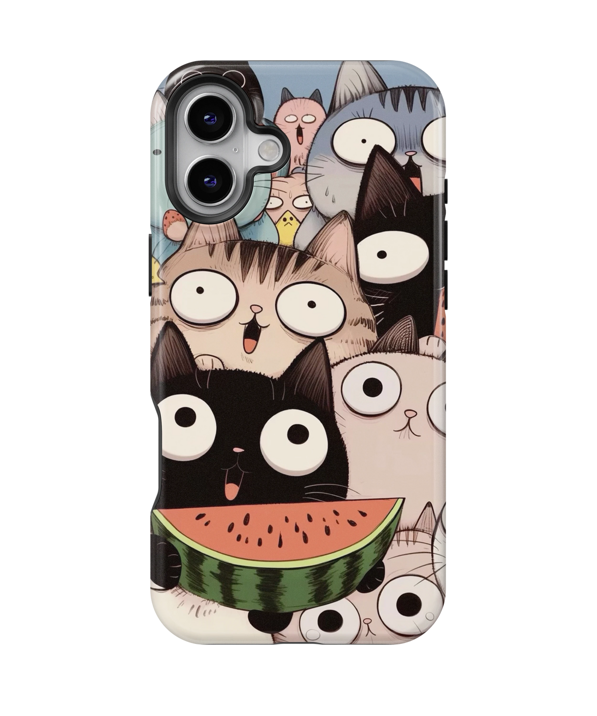 Coque iPhone Crazy Cats – Watermelon