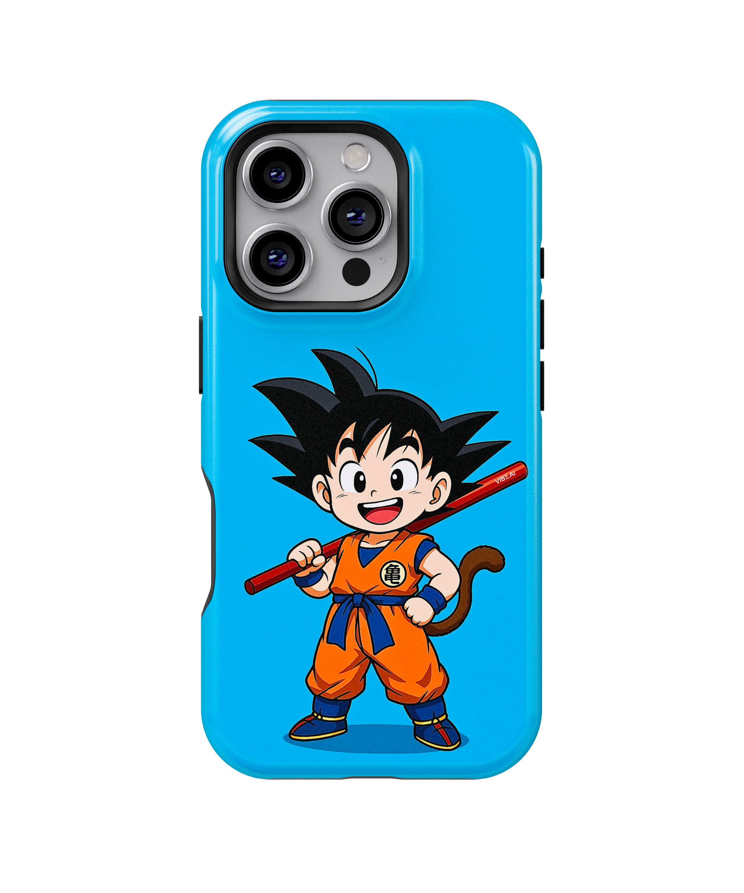 Coque iPhone Anime Goku Bleue