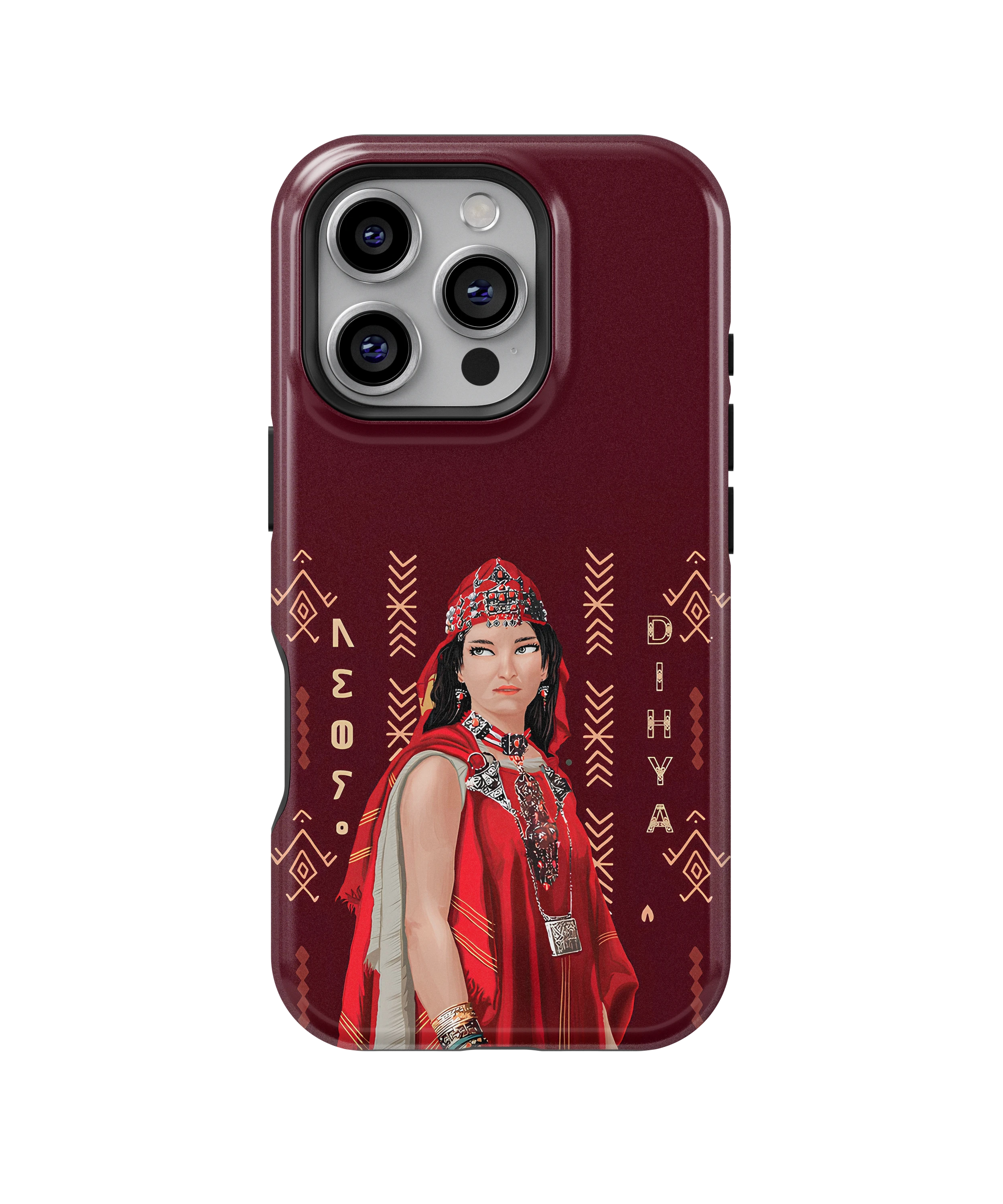 Coque iPhone – Design Amazigh Traditionnel “Dihya”