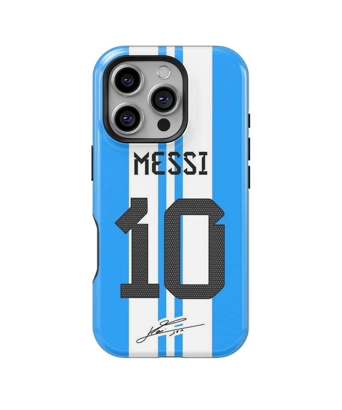 Coque iPhone Messi – Bleu et Blanc | Argentine