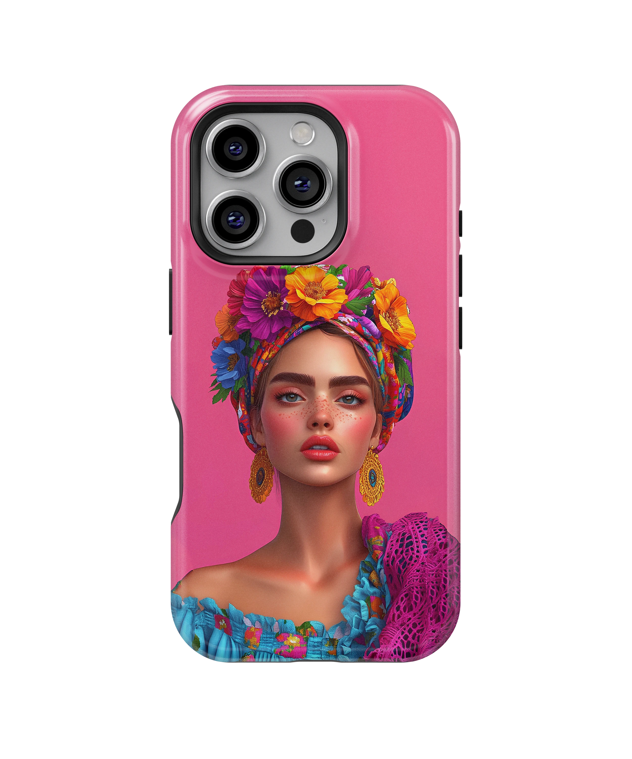 Coque iPhone – Design Femme Fleurie Colorée