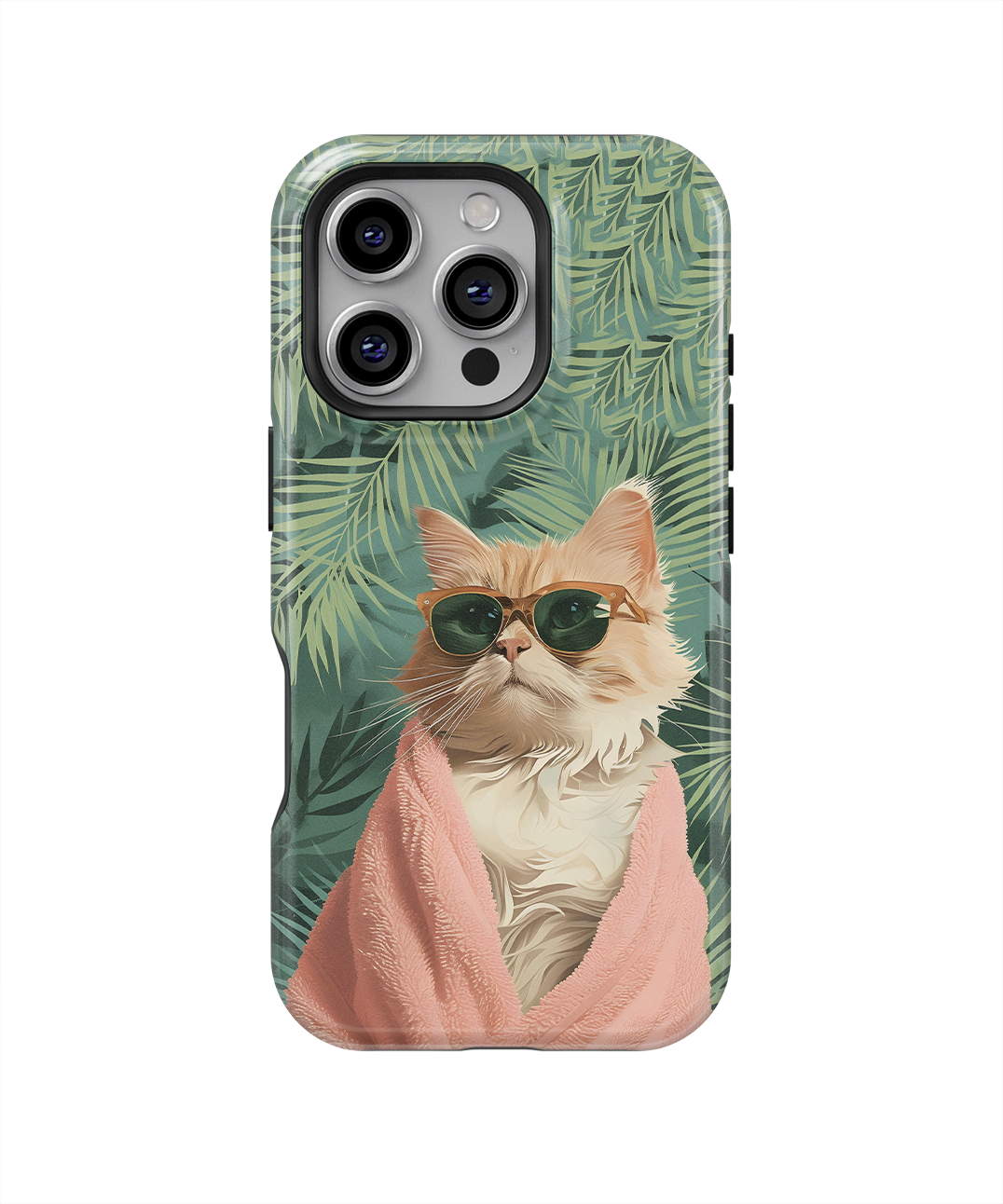 Coque iPhone – Chat Stylé Tropica