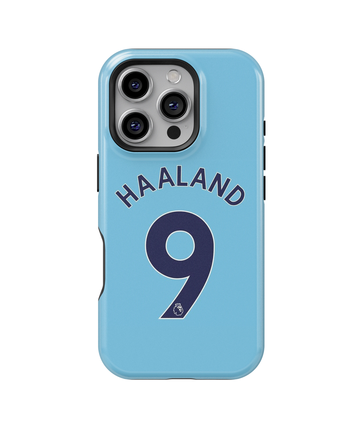 Coque iPhone Haaland – Design Bleu | Manchester City