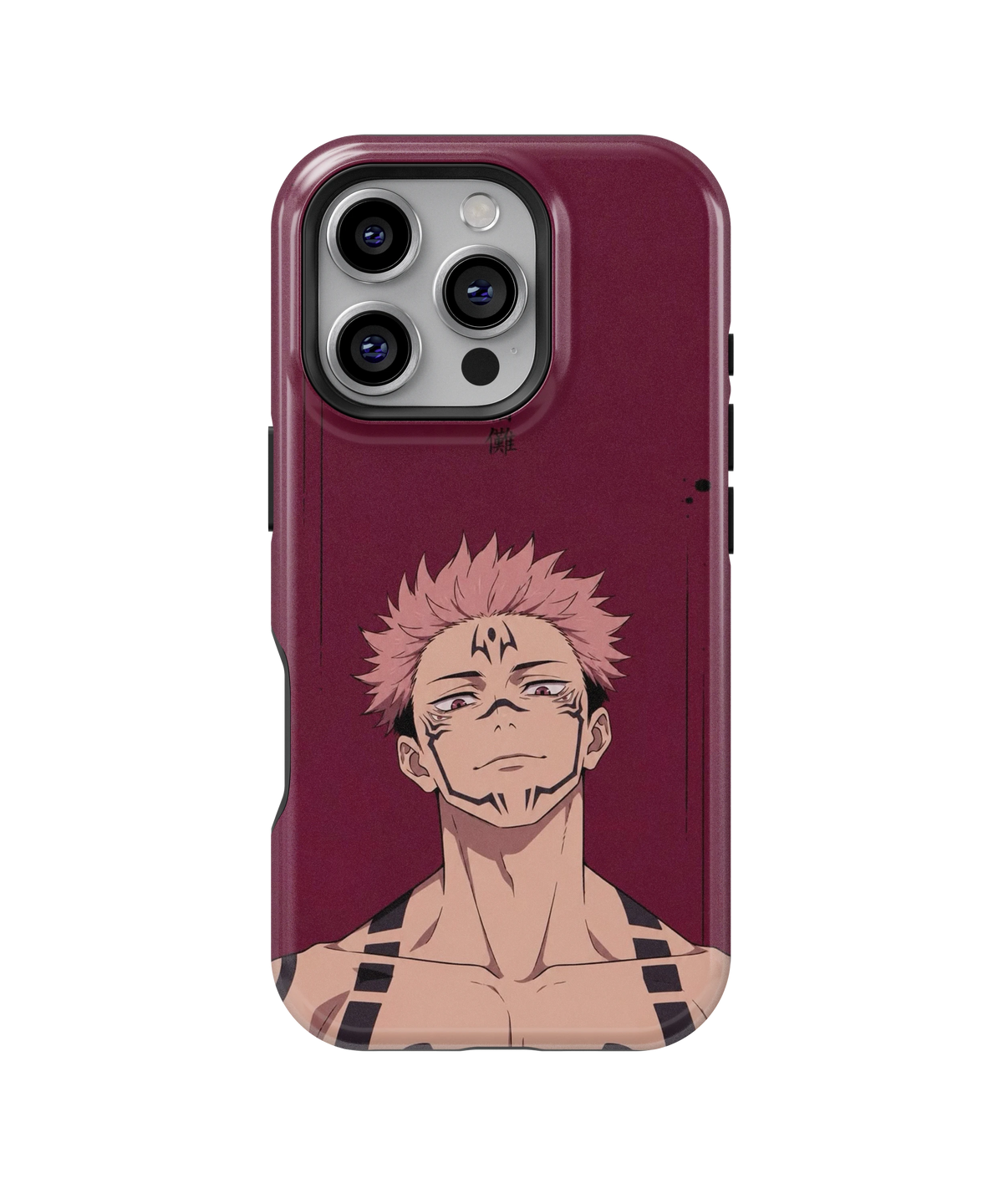 Coque iPhone Sukuna – Jujutsu Kaisen Dark Red