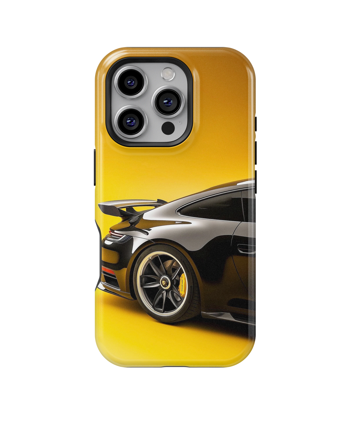 Coque iPhone – Porsche 911 Black & Yellow