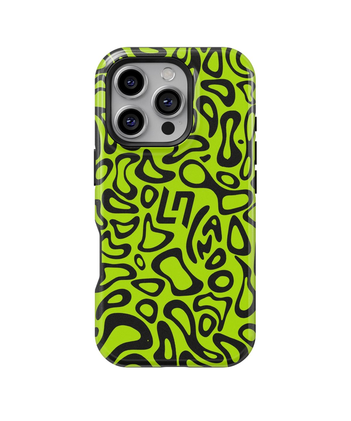 Coque iPhone – Design Fluorescent Noir