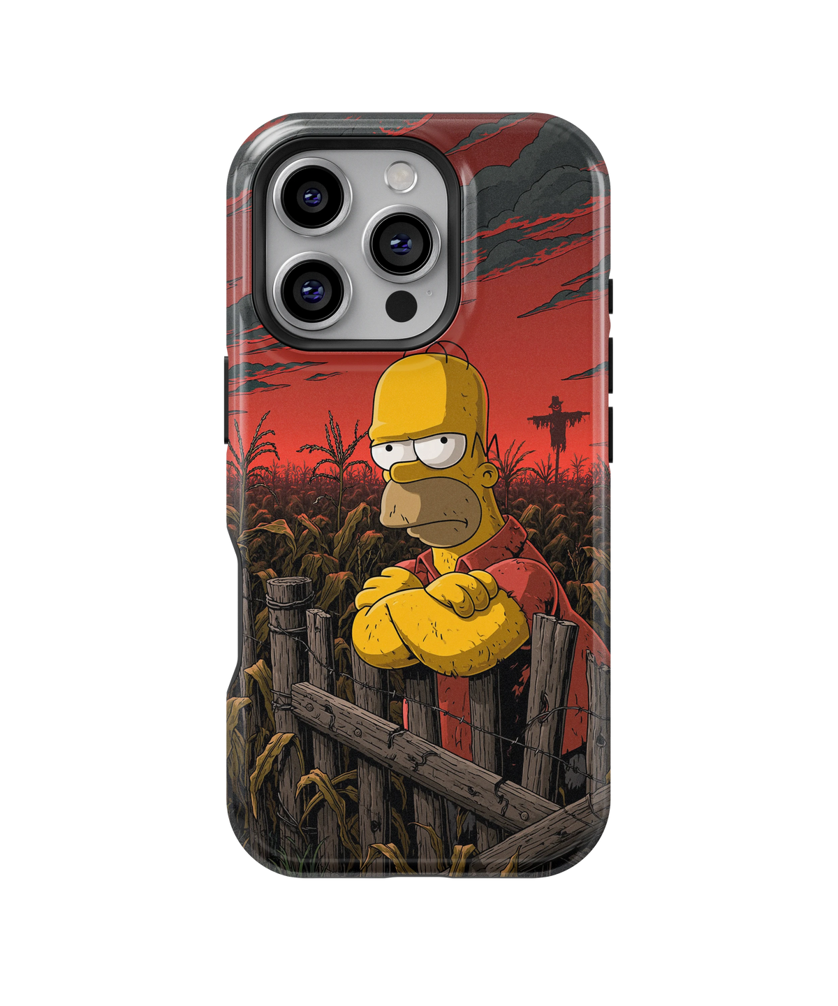 Coque iPhone Homer Simpson – Design Dark Red | Les Simpson