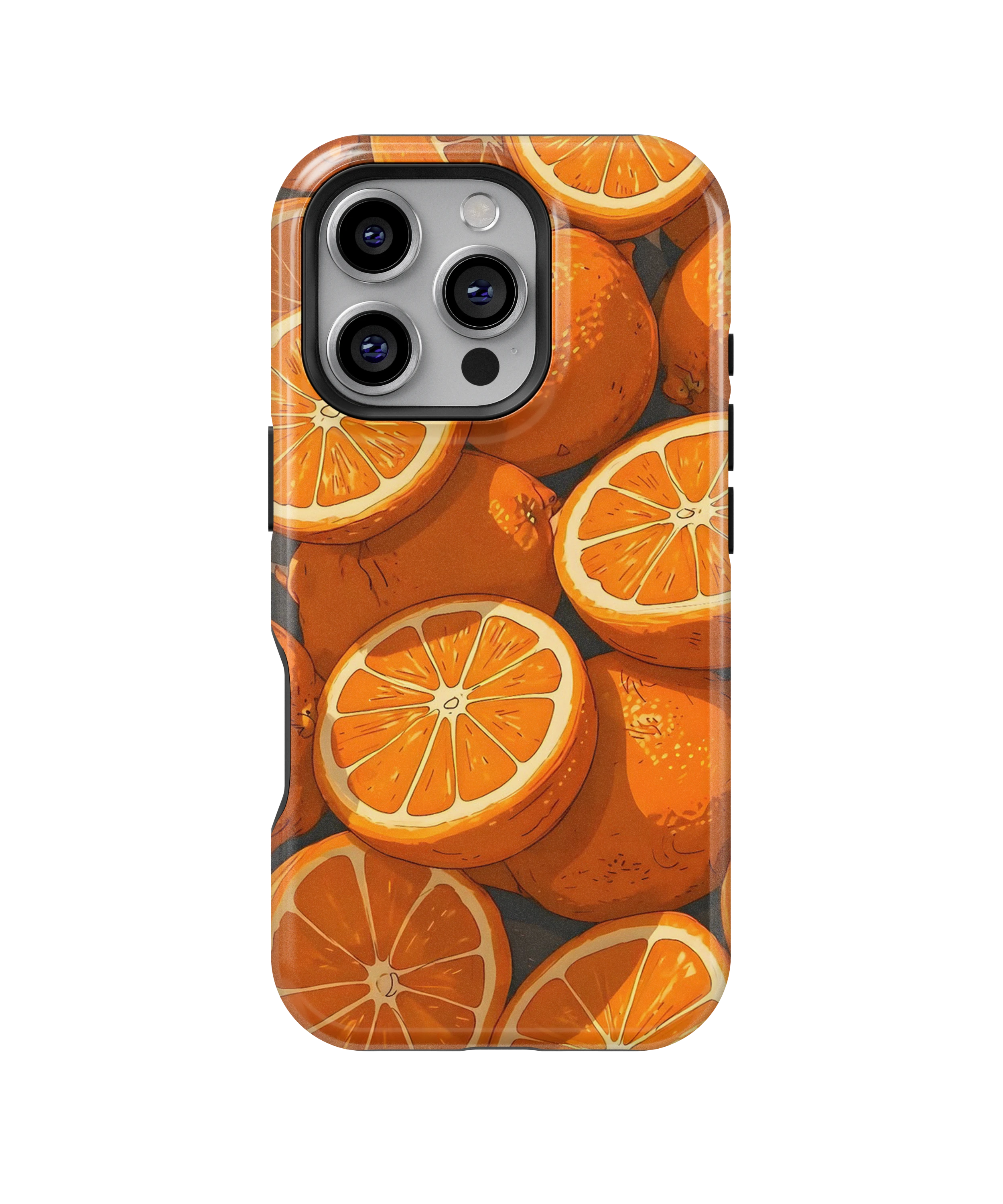 Coque iPhone Motif Oranges Fraîches