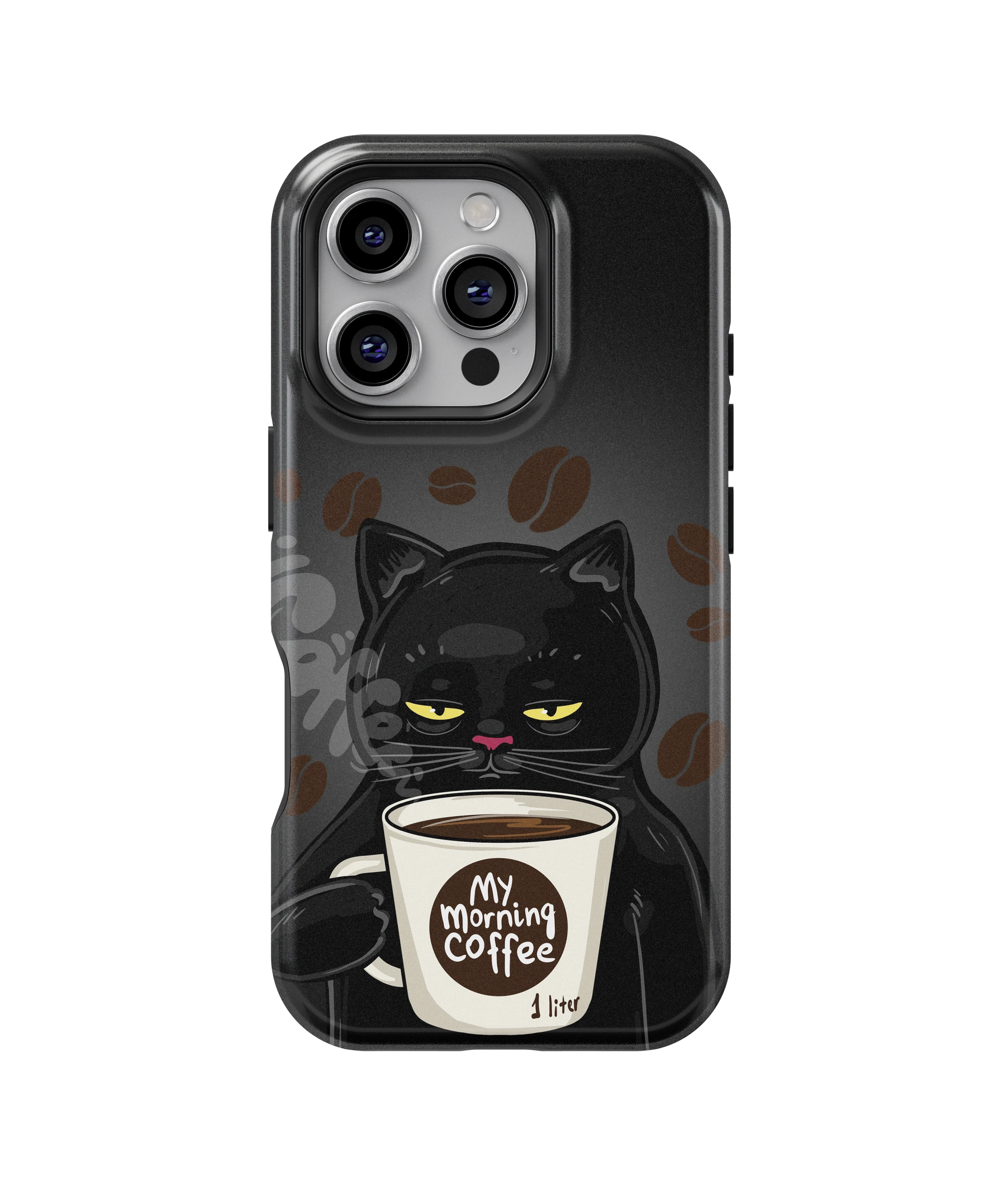 Coque iPhone Chat Café – Avant le café / Après le café