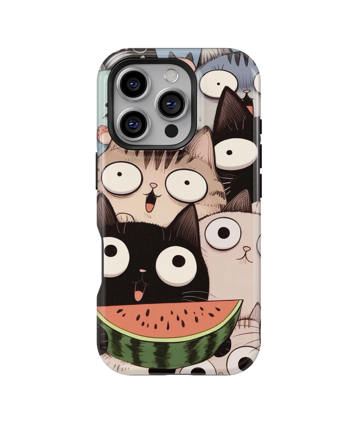 Coque iPhone Crazy Cats – Watermelon