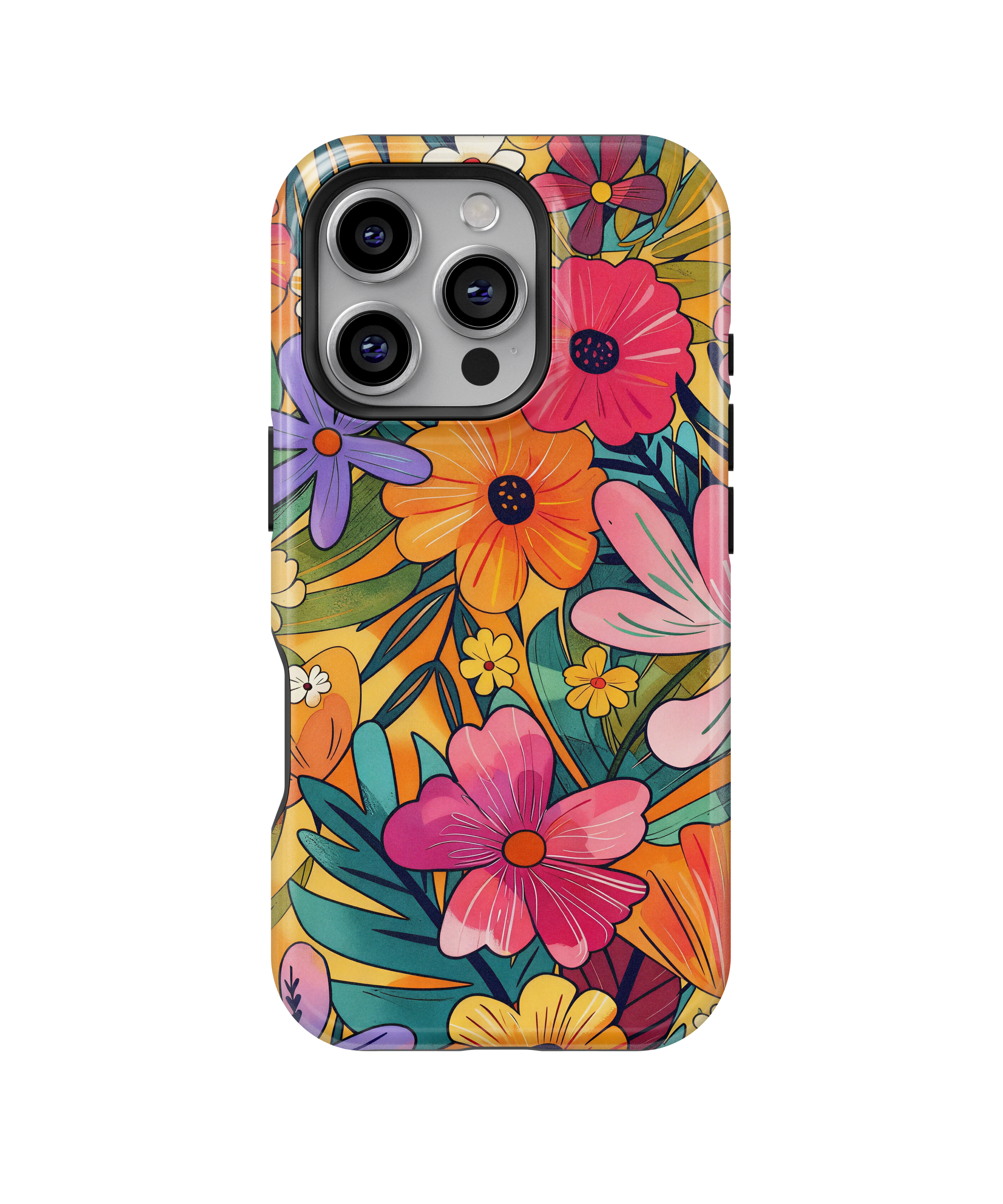 Coque iPhone – Design Floral Coloré