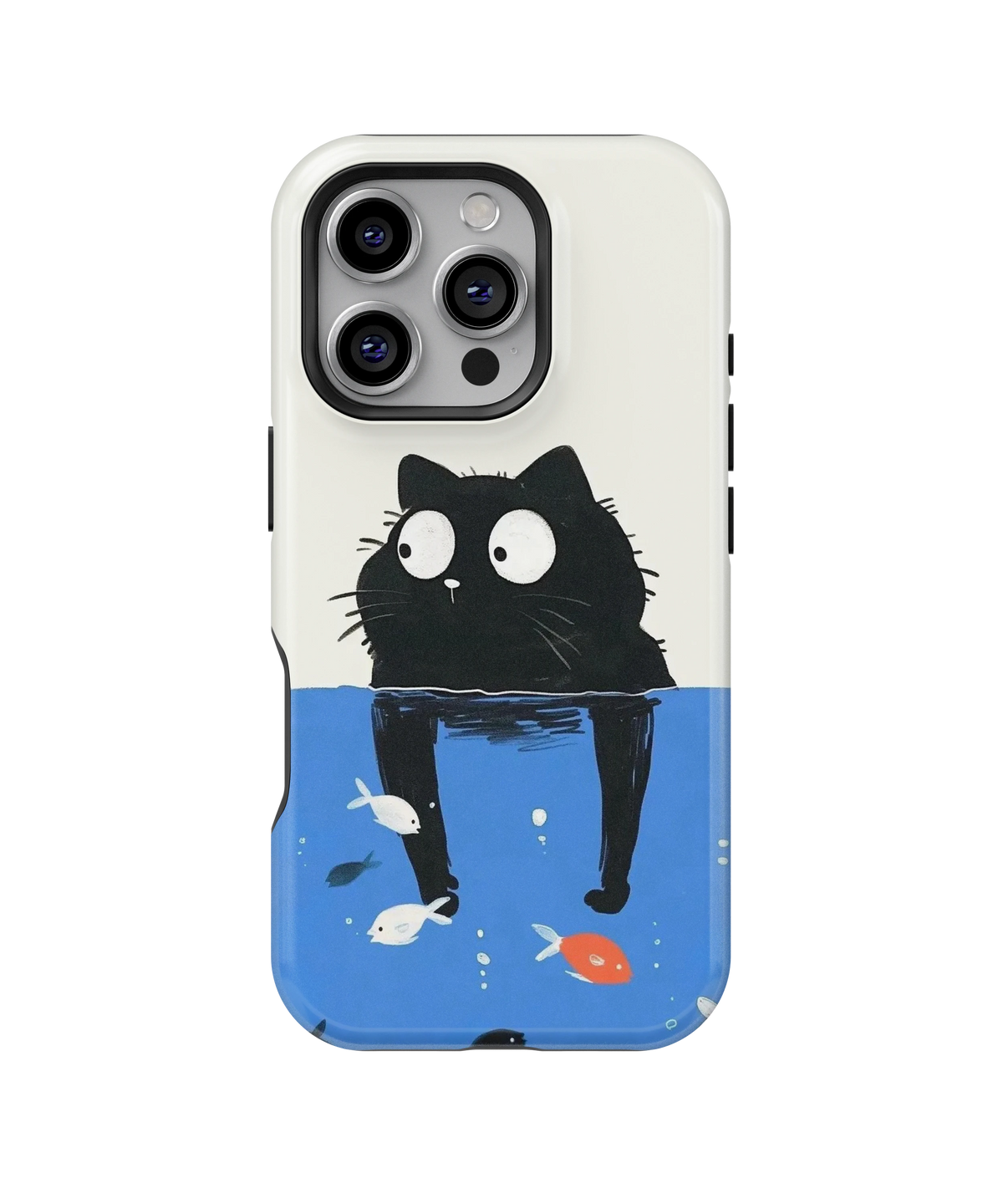 Coque iPhone – Design Chat Noir Océan