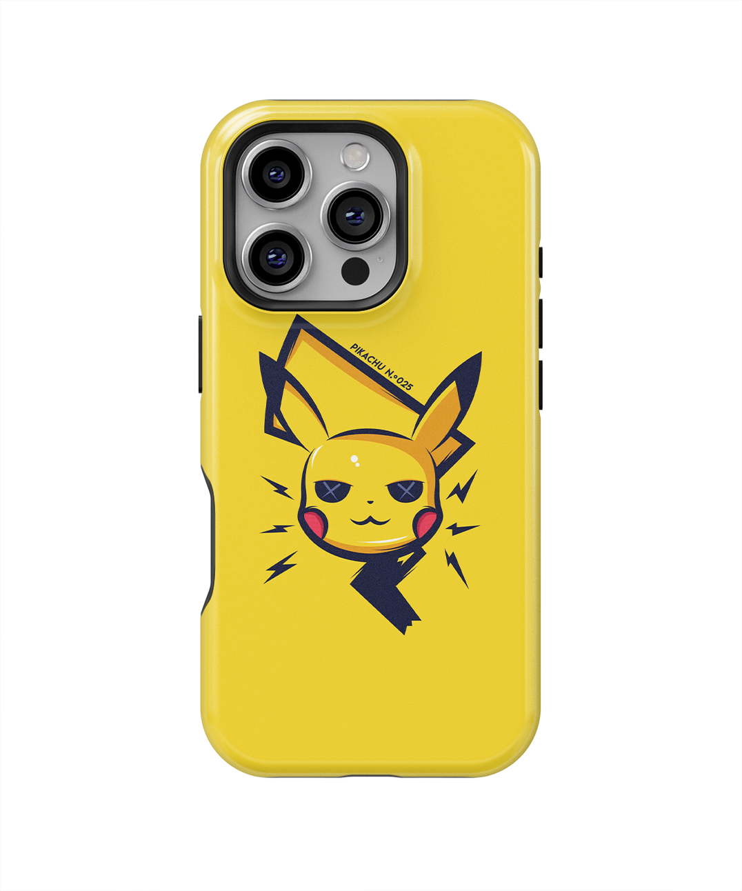 Coque iPhone – Pikachu Minimaliste & Électrique