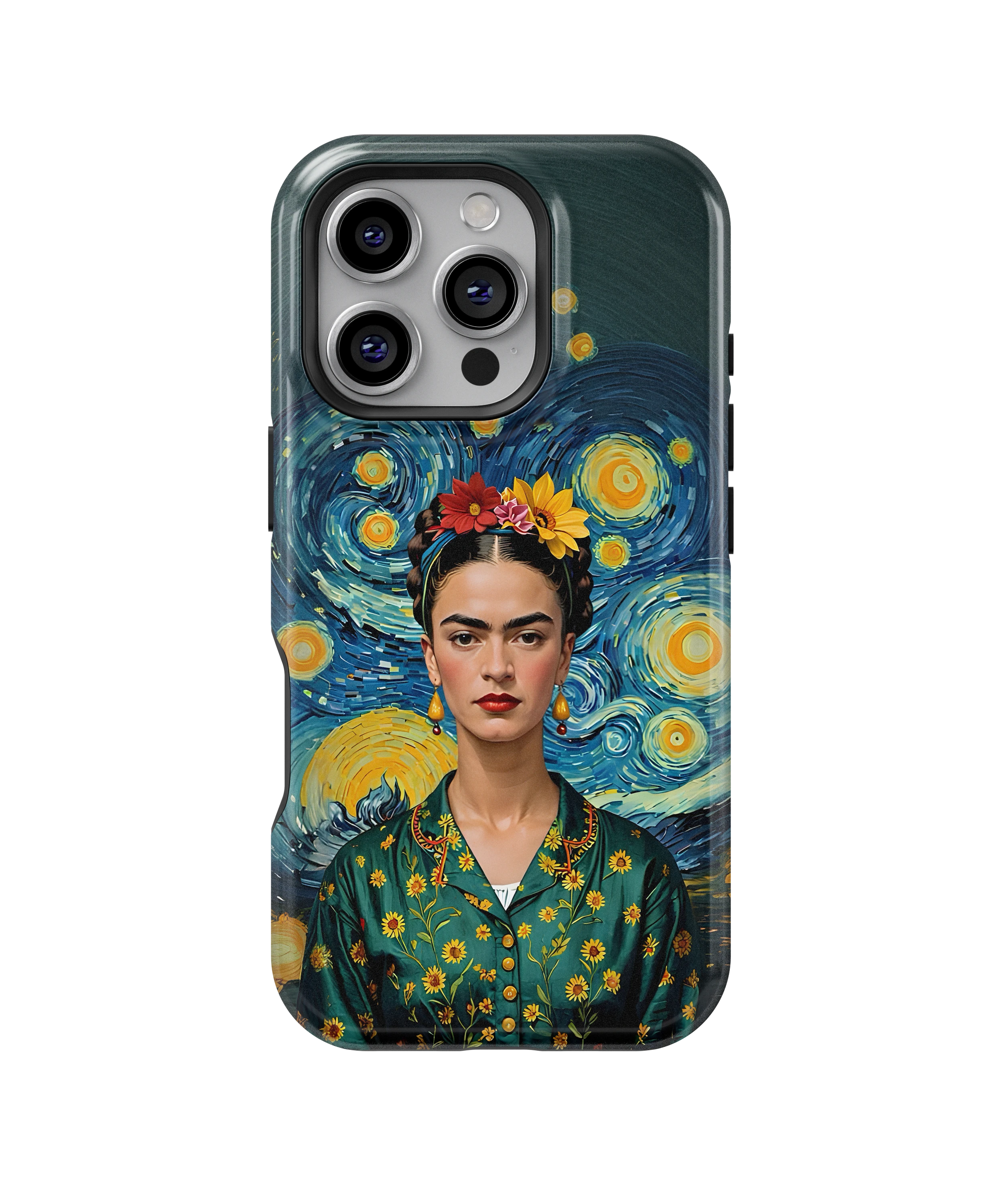 Coque iPhone – Portrait Artistique Inspiré de Frida Kahlo