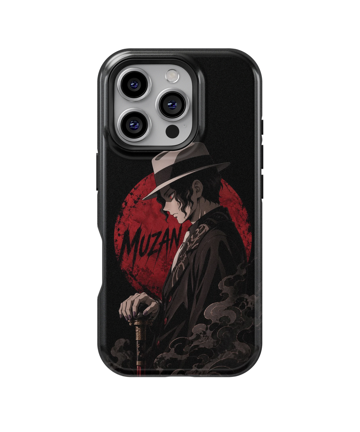 Coque iPhone – Muzan Kibutsuji Red Moon | Demon Slayer