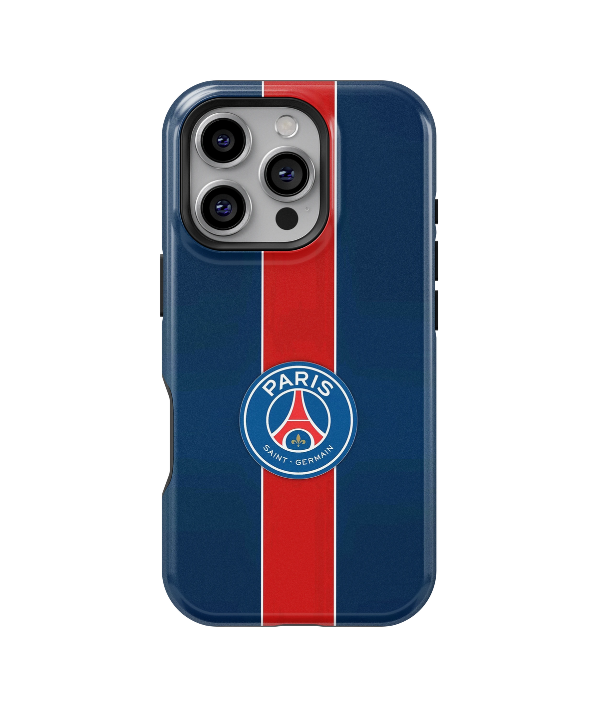 Coque iPhone Paris Saint-Germain – Bleu et rouge | PSG