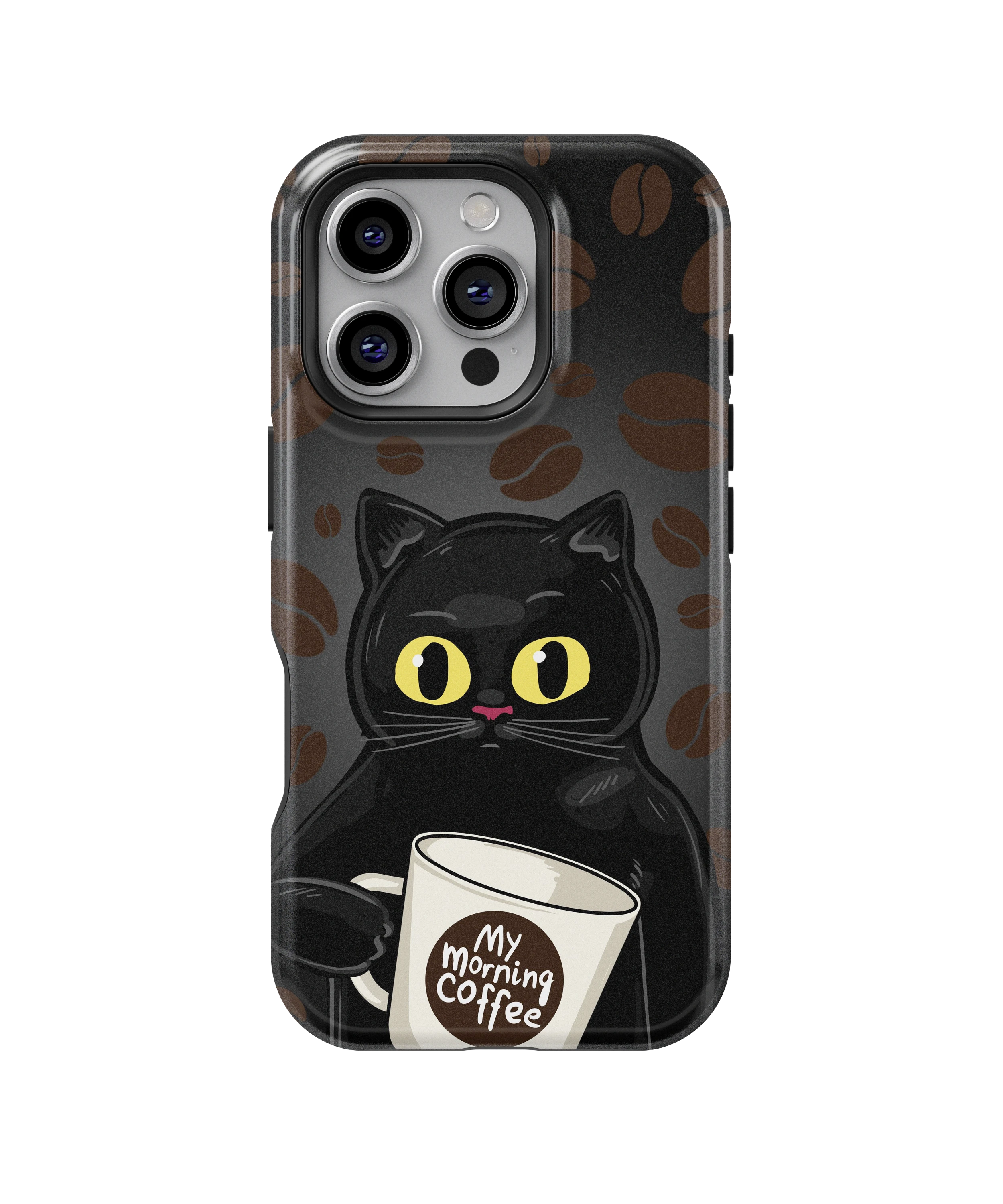 Coque iPhone Chat Café – Avant le café / Après le café