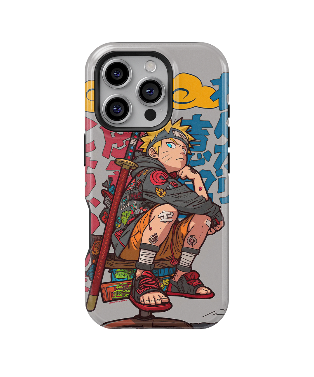 Coque iPhone Anime – Design Naruto Uzumaki Style Street Art