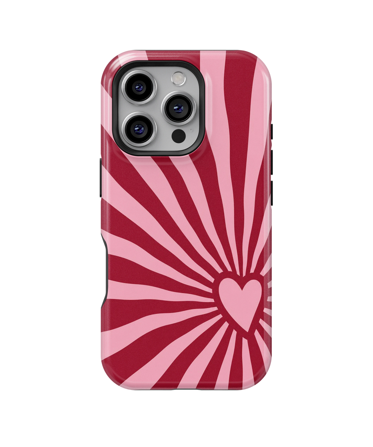 Coque iPhone – Design Cœur Pop Rose