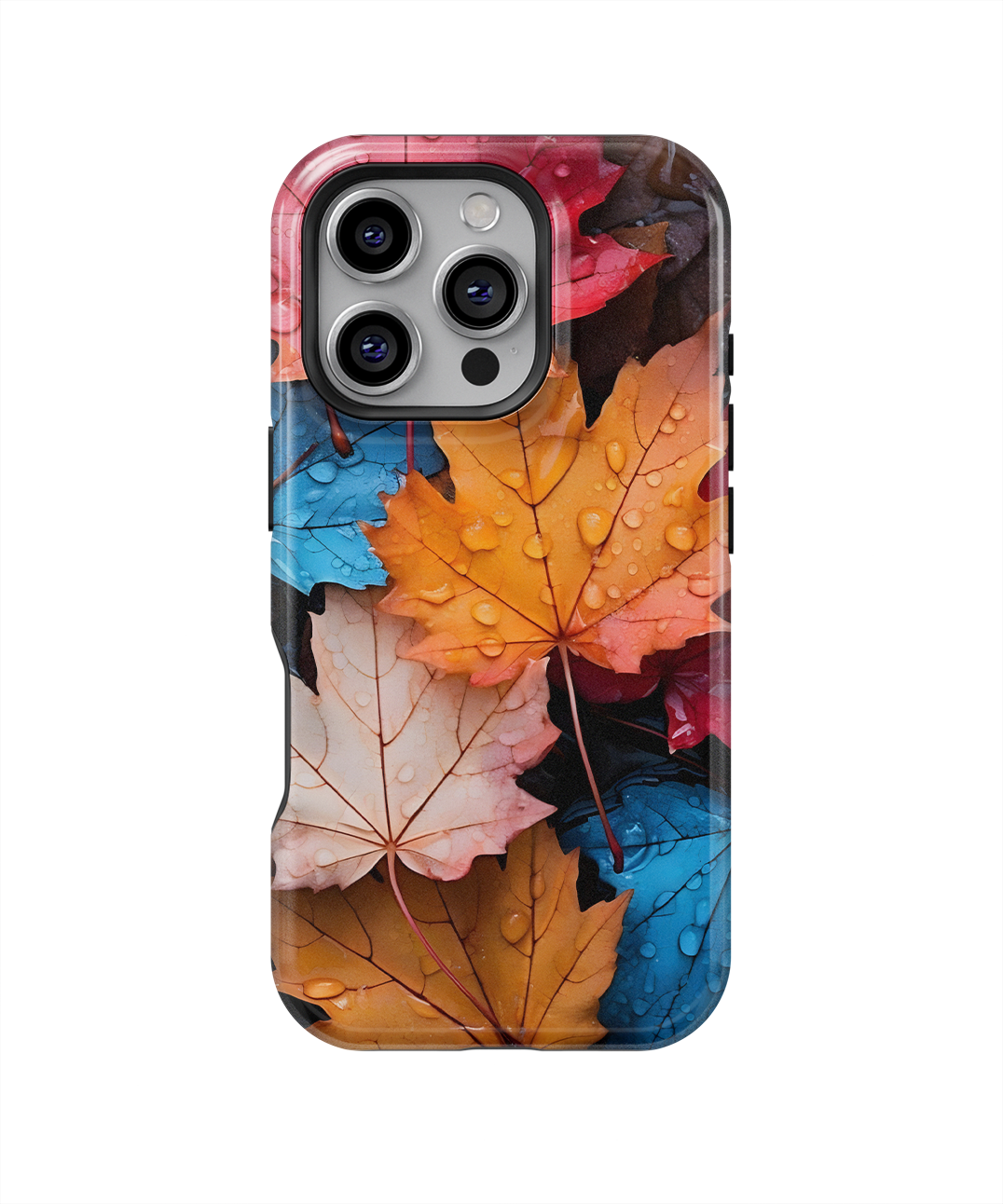Coque iPhone – Design Feuilles Automne Colorées