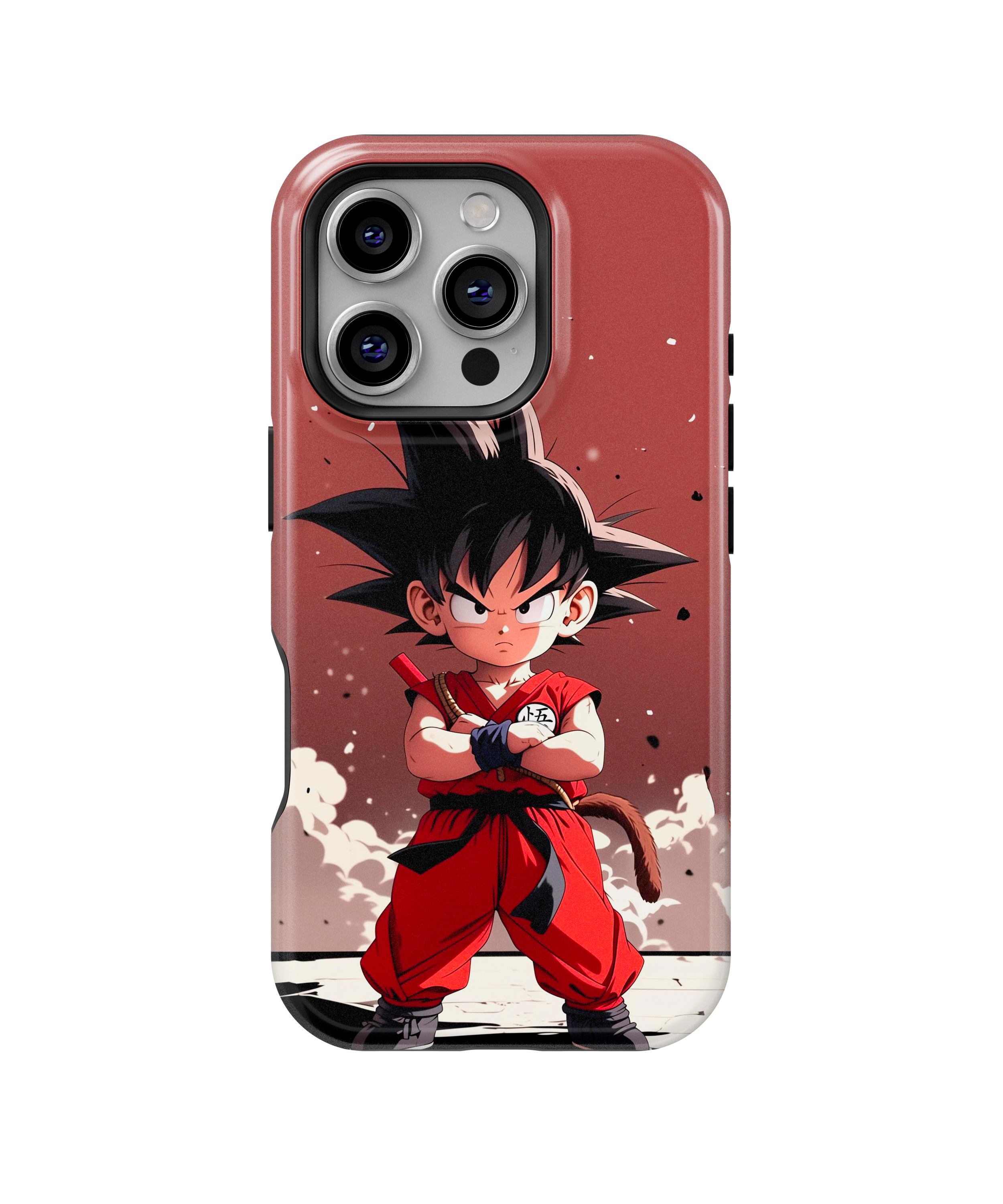 Coque iPhone Anime Goku maroon