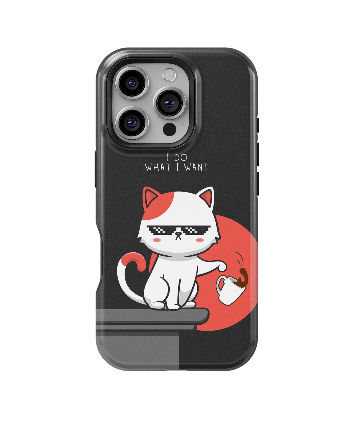Coque iPhone – Cat Boss “I Do What I Want”