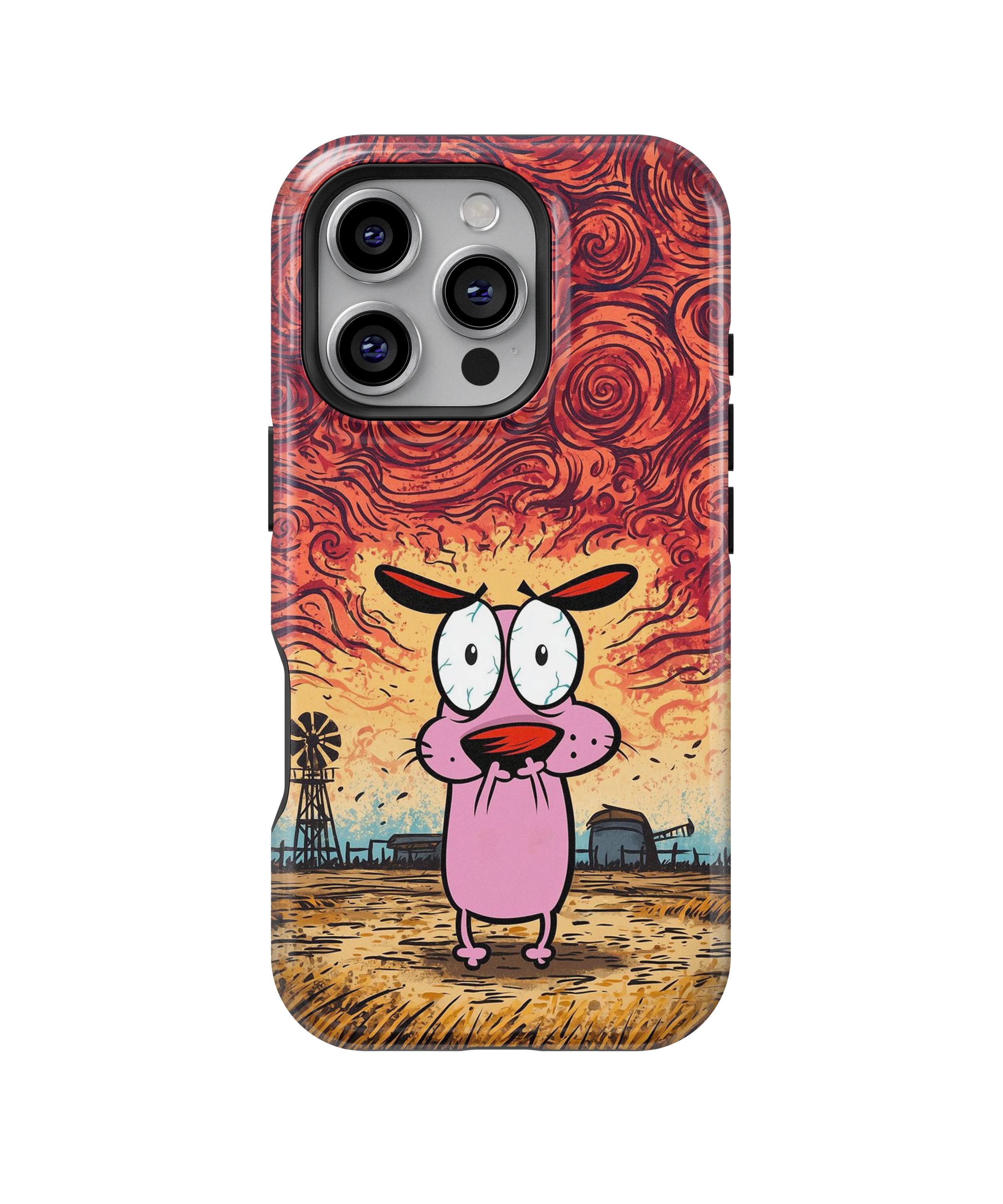 Coque iPhone – Design Courage le Chien