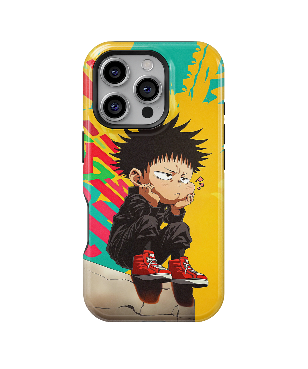 Coque iPhone Anime – Megumi Fushiguro Street Style