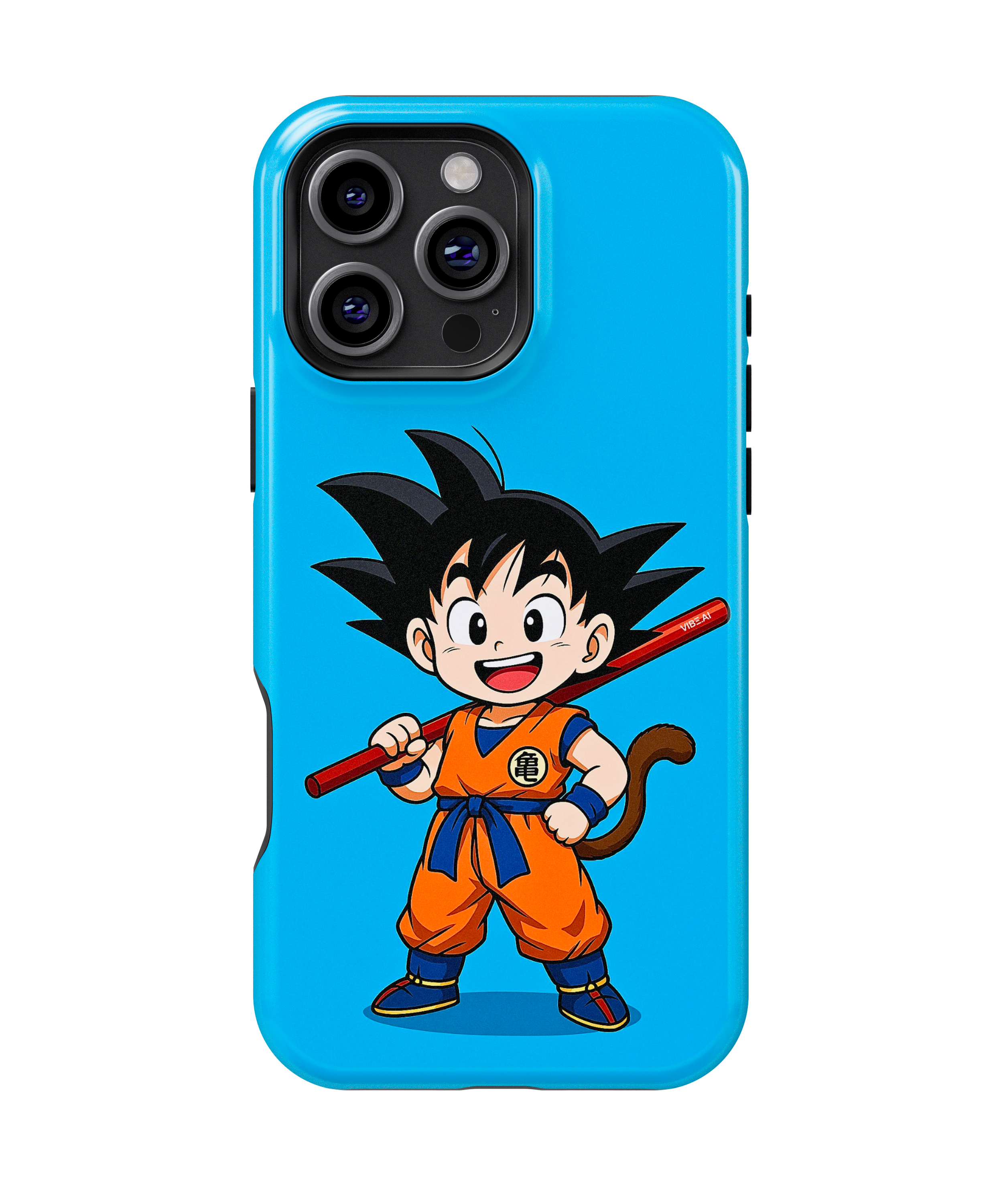 Coque iPhone Anime Goku Bleue